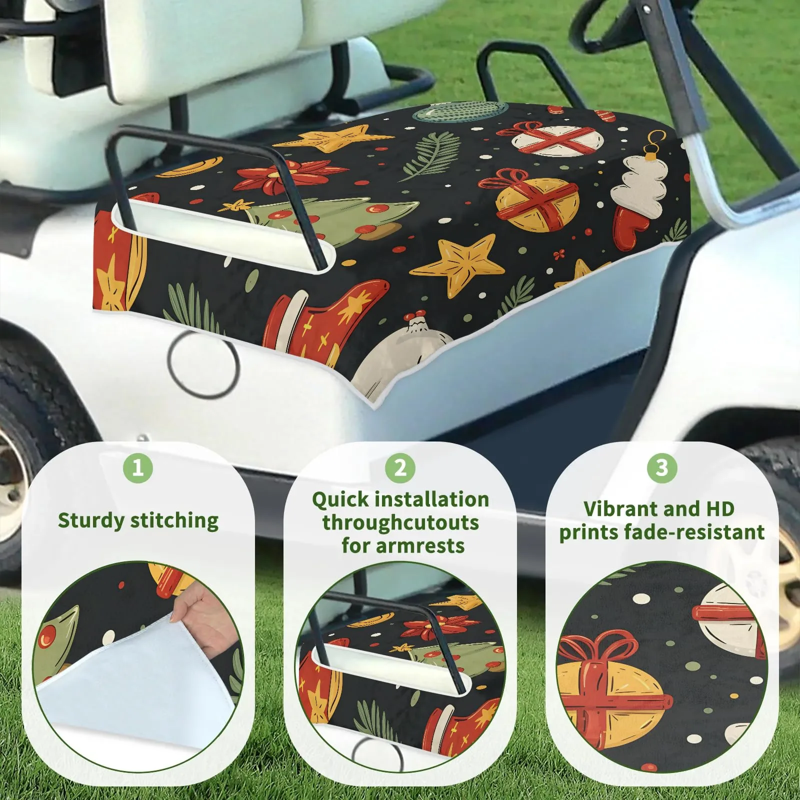 Tiveruda Golf Cart Seat Cover Blanket, 51 x 31 in image 3