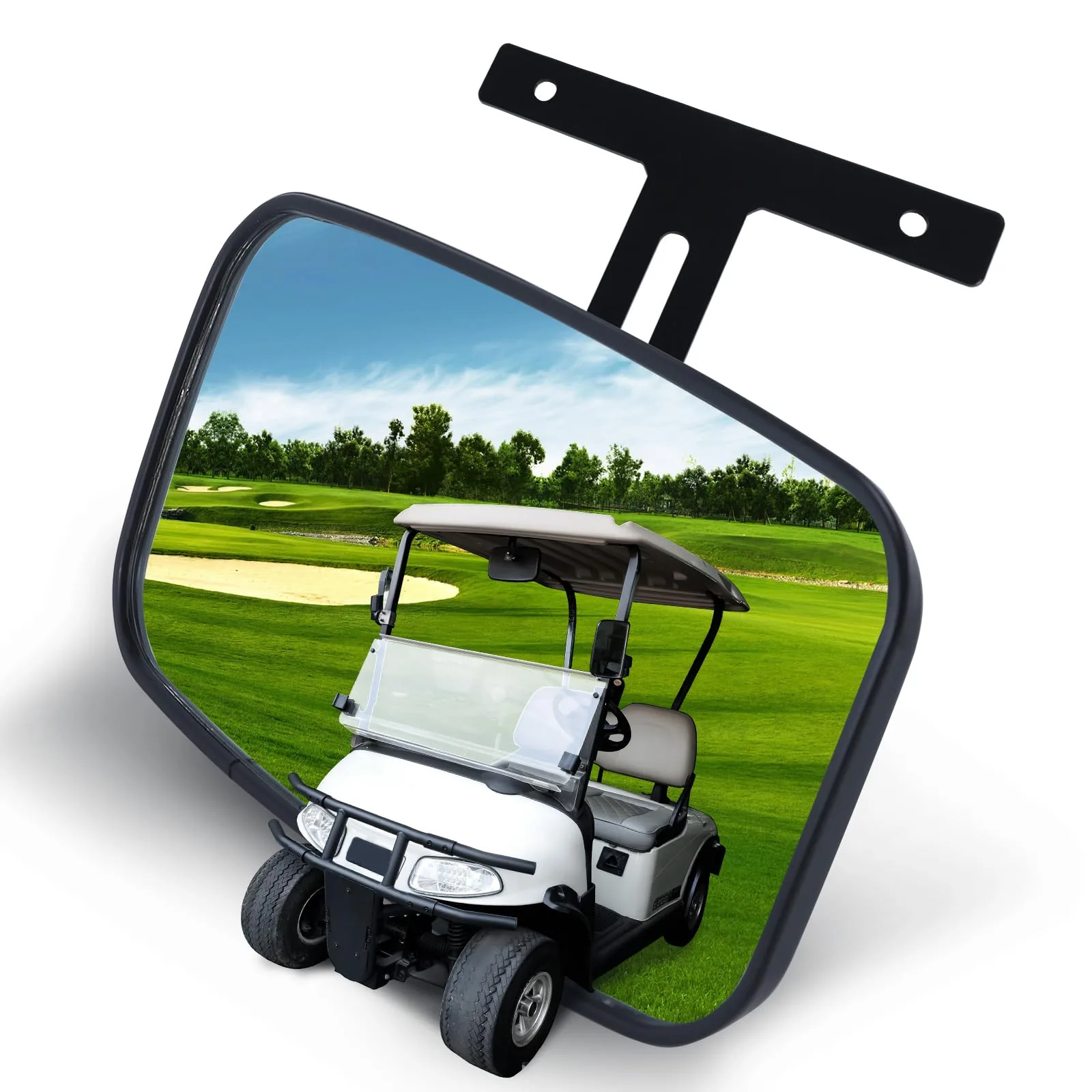LUXEMOTO Golf Cart Rearview Mirror for EZGO, Yamaha & Club Car