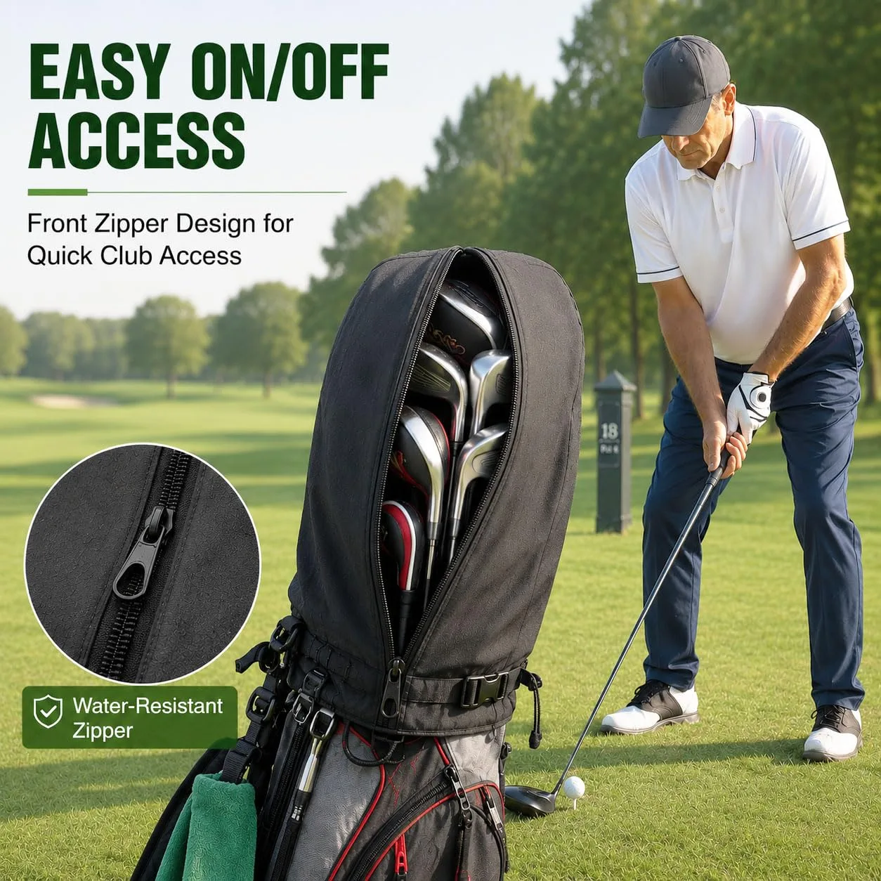 JMJGHSRGTY Golf Bag Cover for Cobra Ultralight Cart image 4