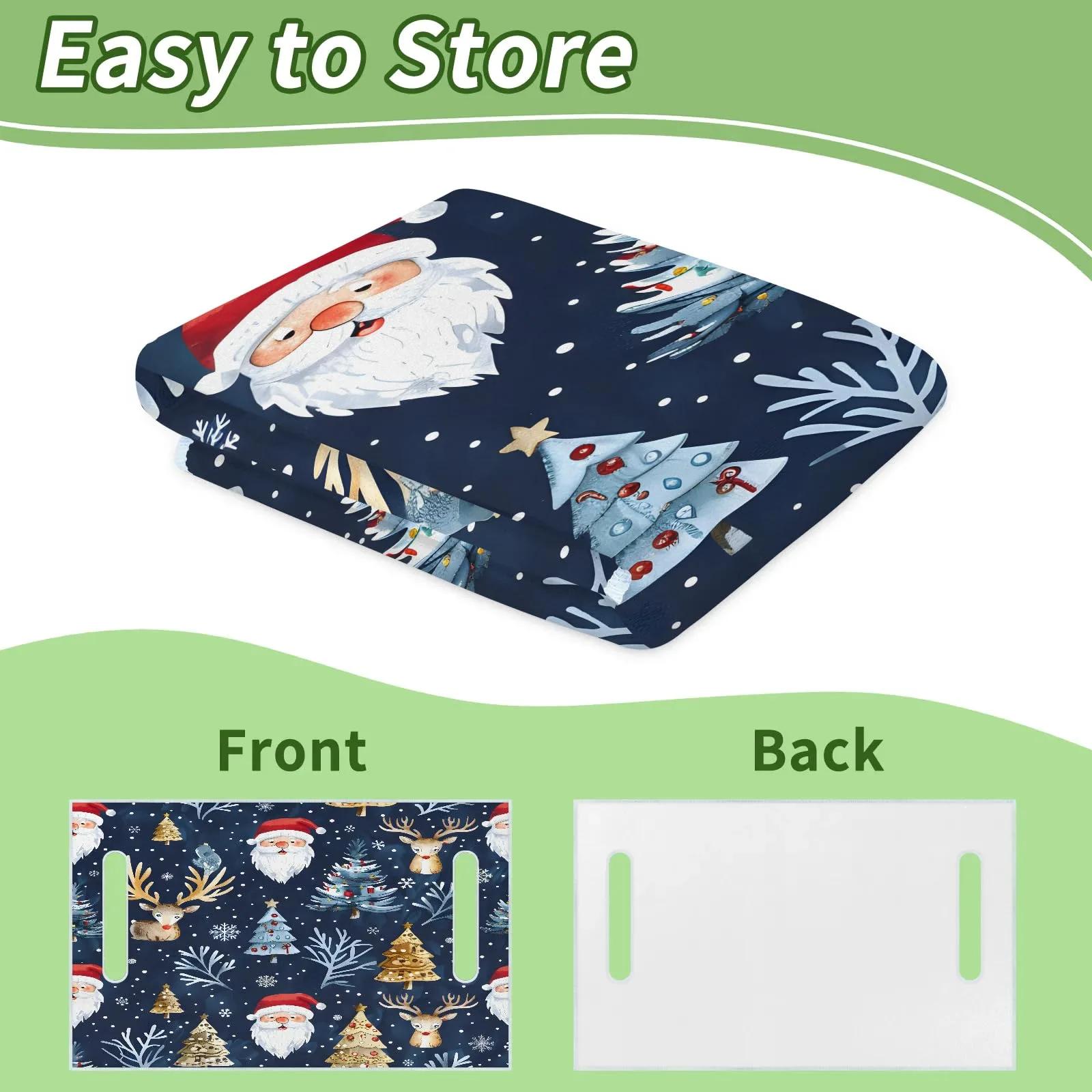 Tiveruda Christmas Snowflake Golf Cart Seat Cover image 4