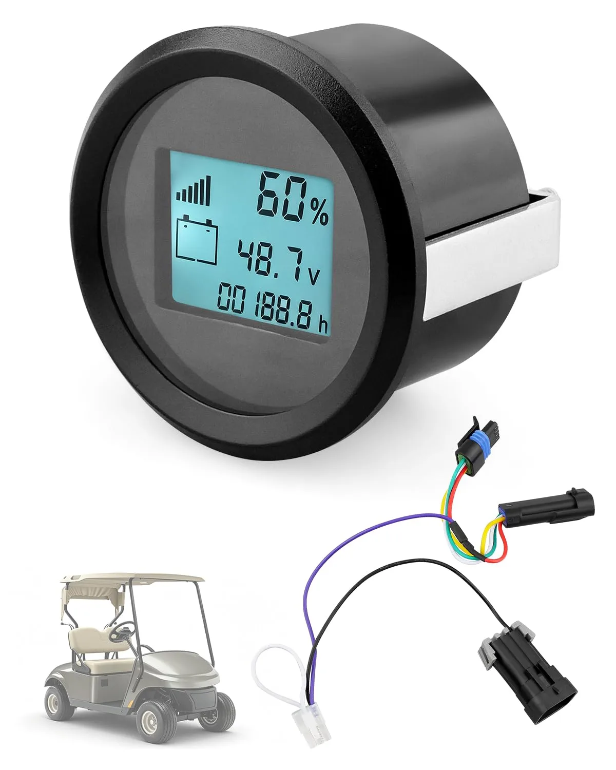Daxabfuz 48V Battery Meter for E-Z-GO RXV Golf Carts