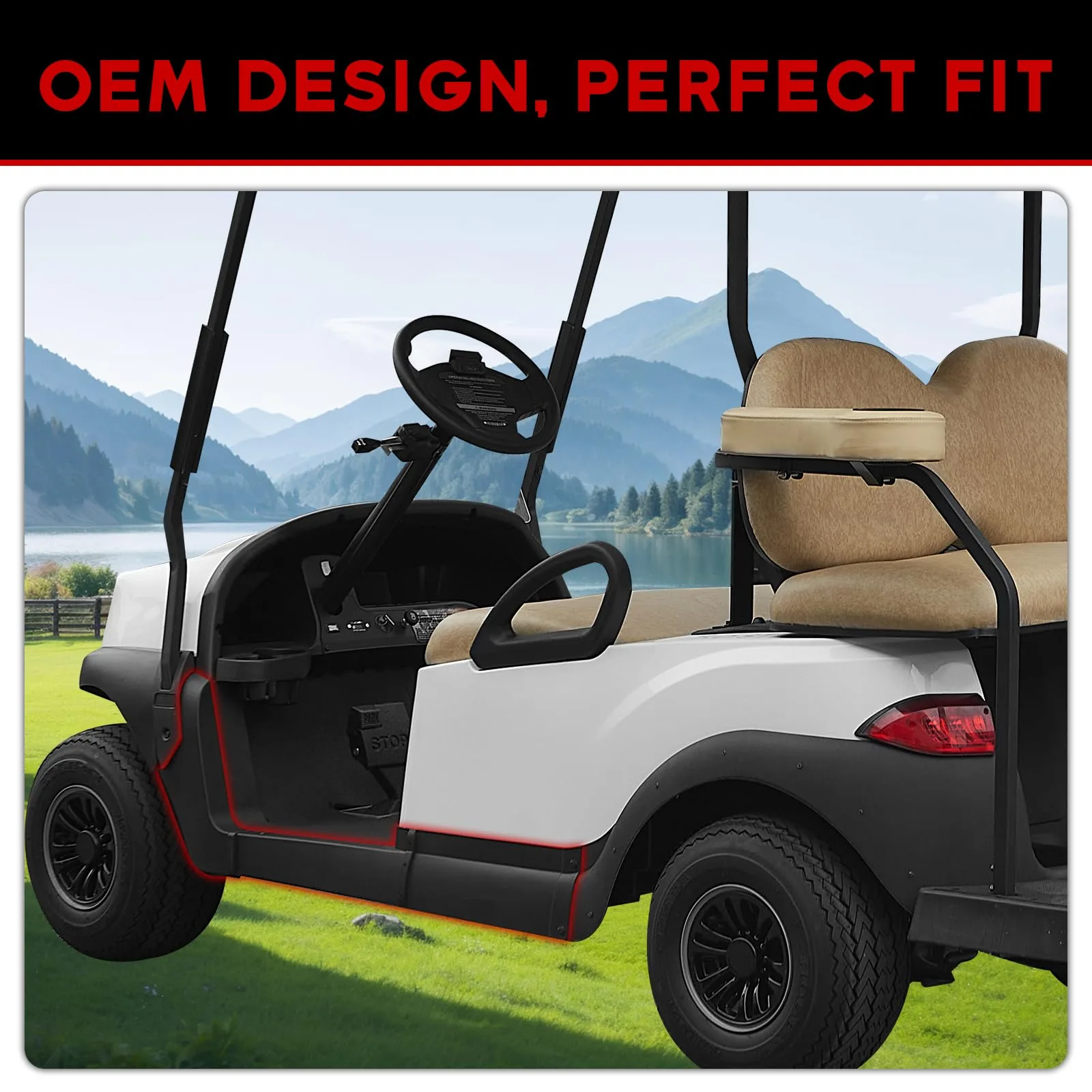 XUTVOTOR Club Car Tempo Floormat Retainer Side Panel image 3