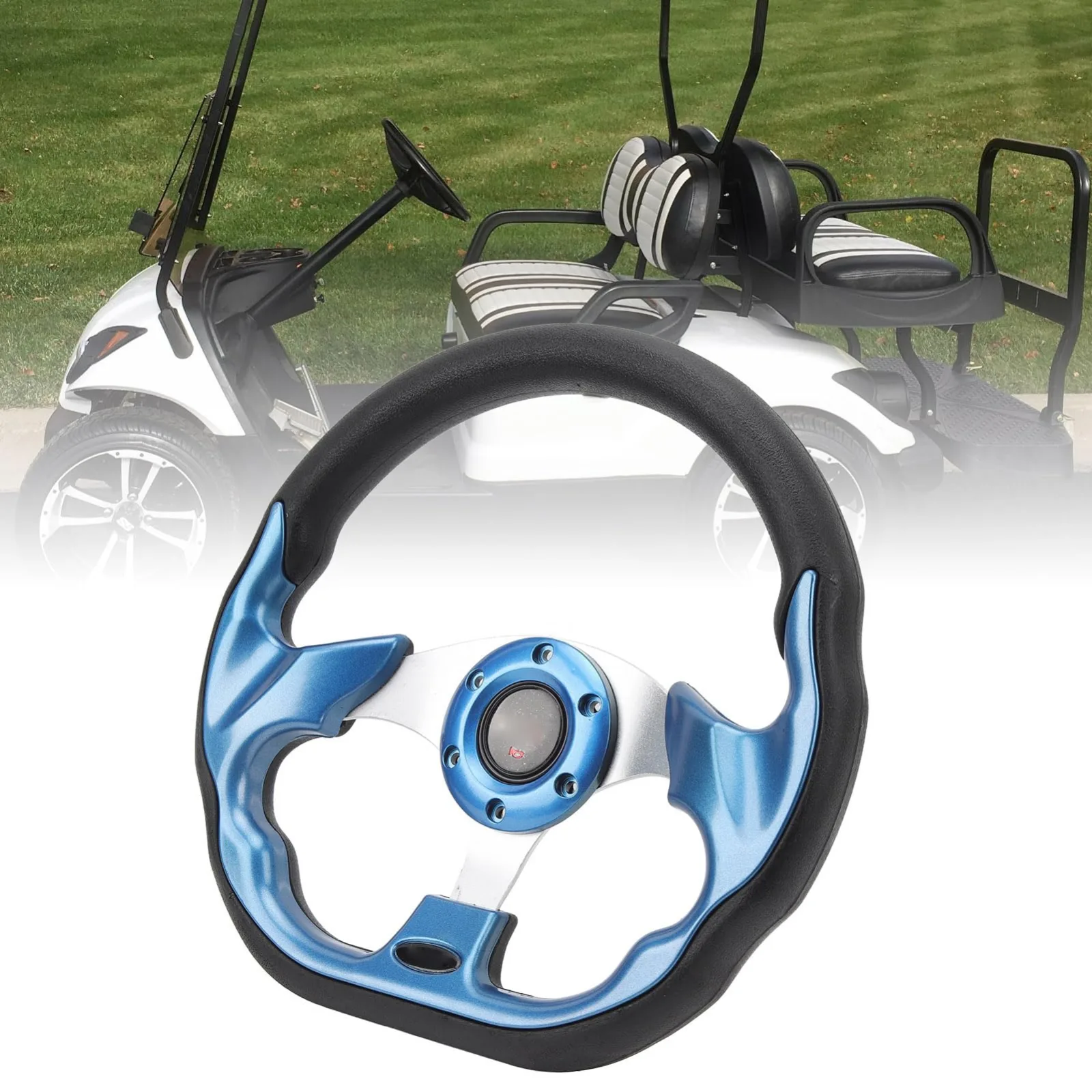 shenruifa 12.5" Blue Universal Cart Steering Wheel — shenruifar4kts5f63a-12 image 4