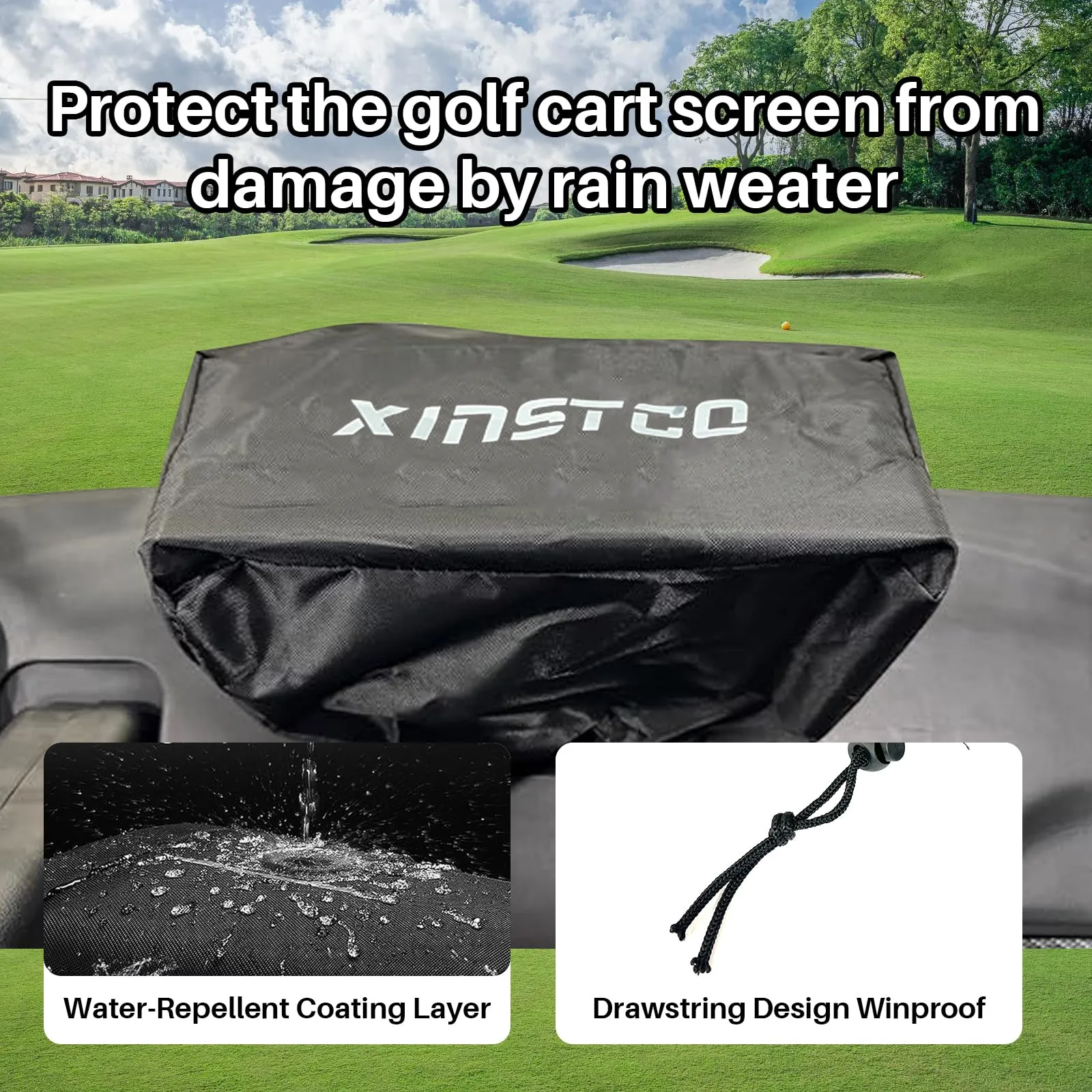 XINSTCO Golf Cart Touchscreen Cover for Evolution and Denago image 2