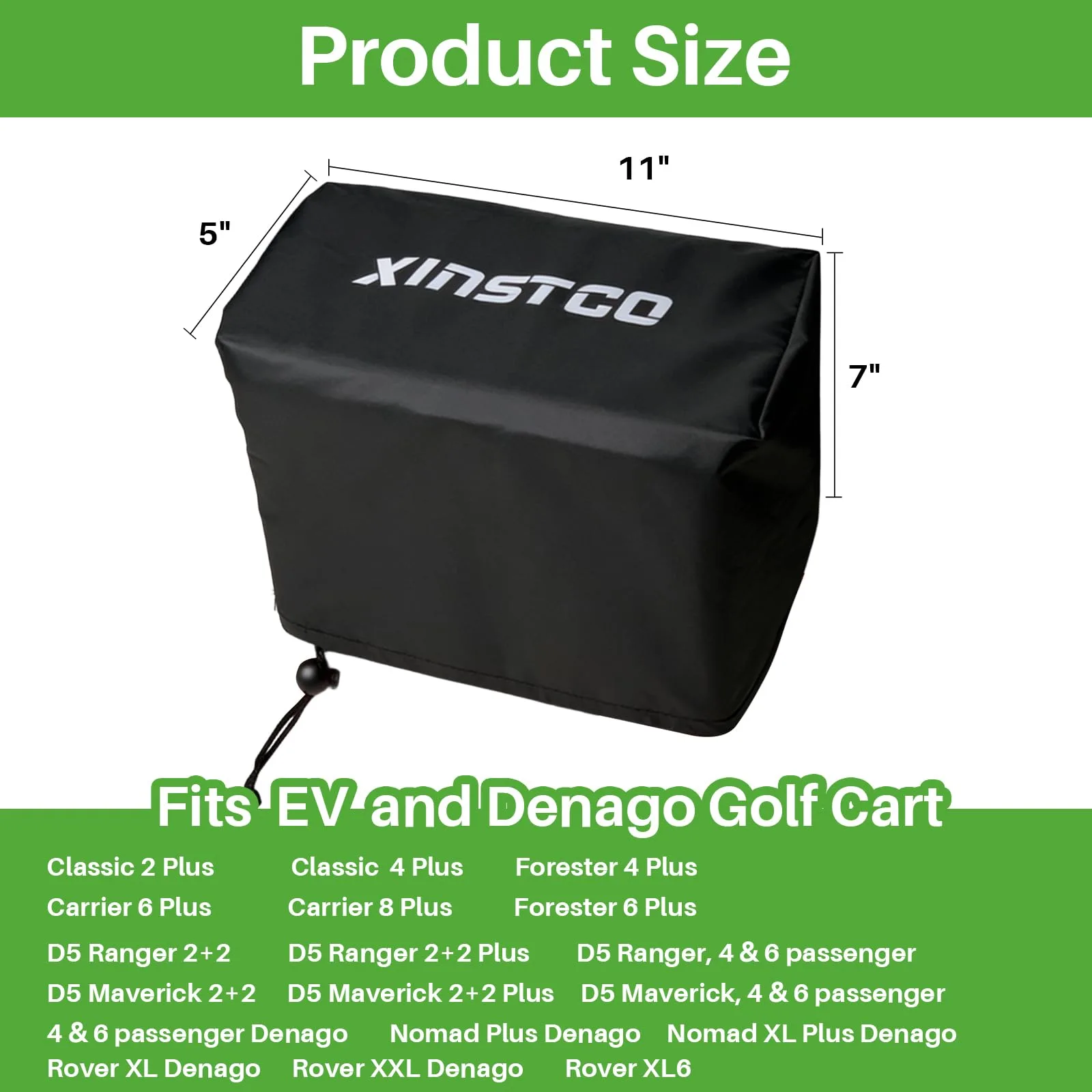 XINSTCO Golf Cart Touchscreen Cover for Evolution and Denago image 3