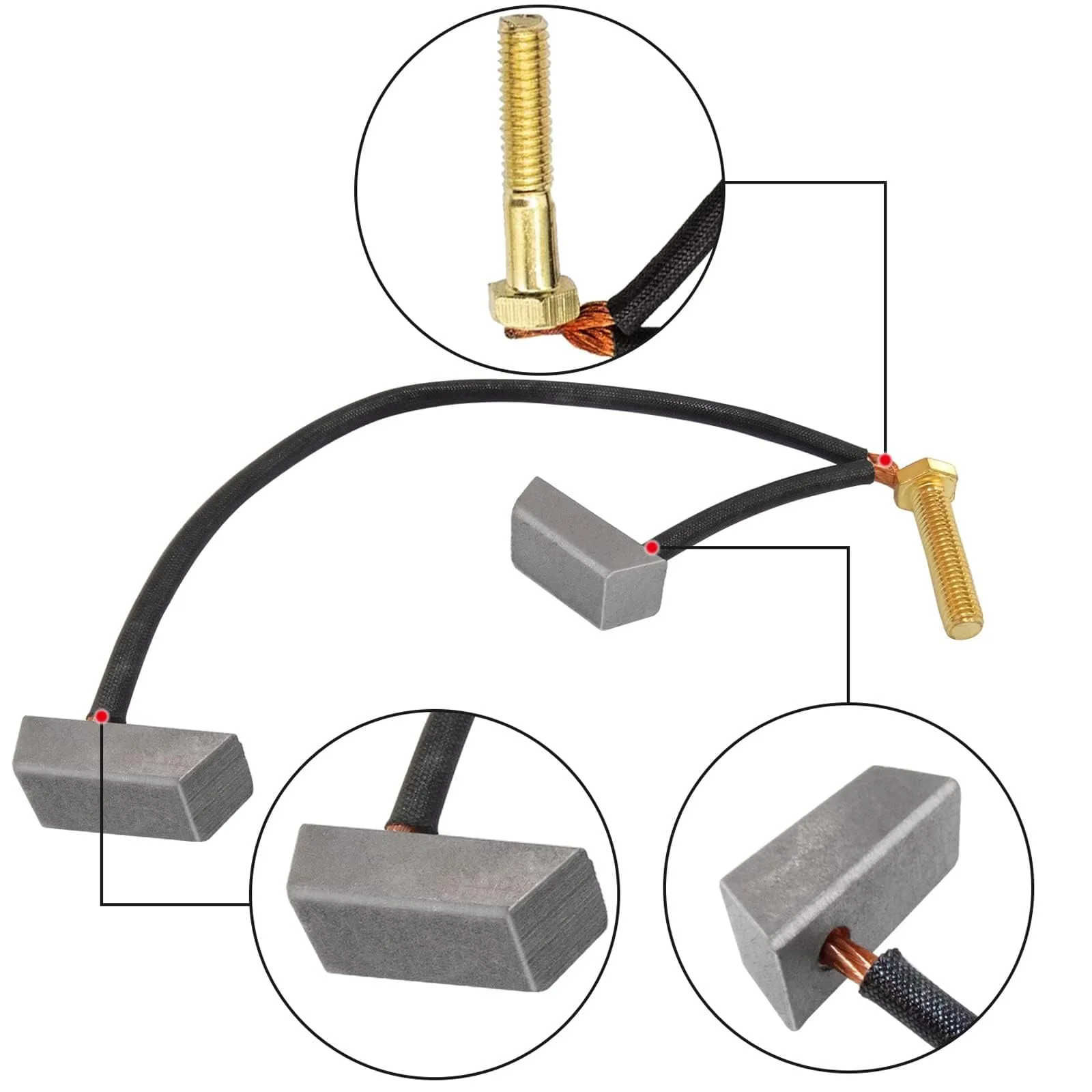 LEAPGOMAX Golf Cart Motor Brush Kit for Club Car and Yamaha image 2