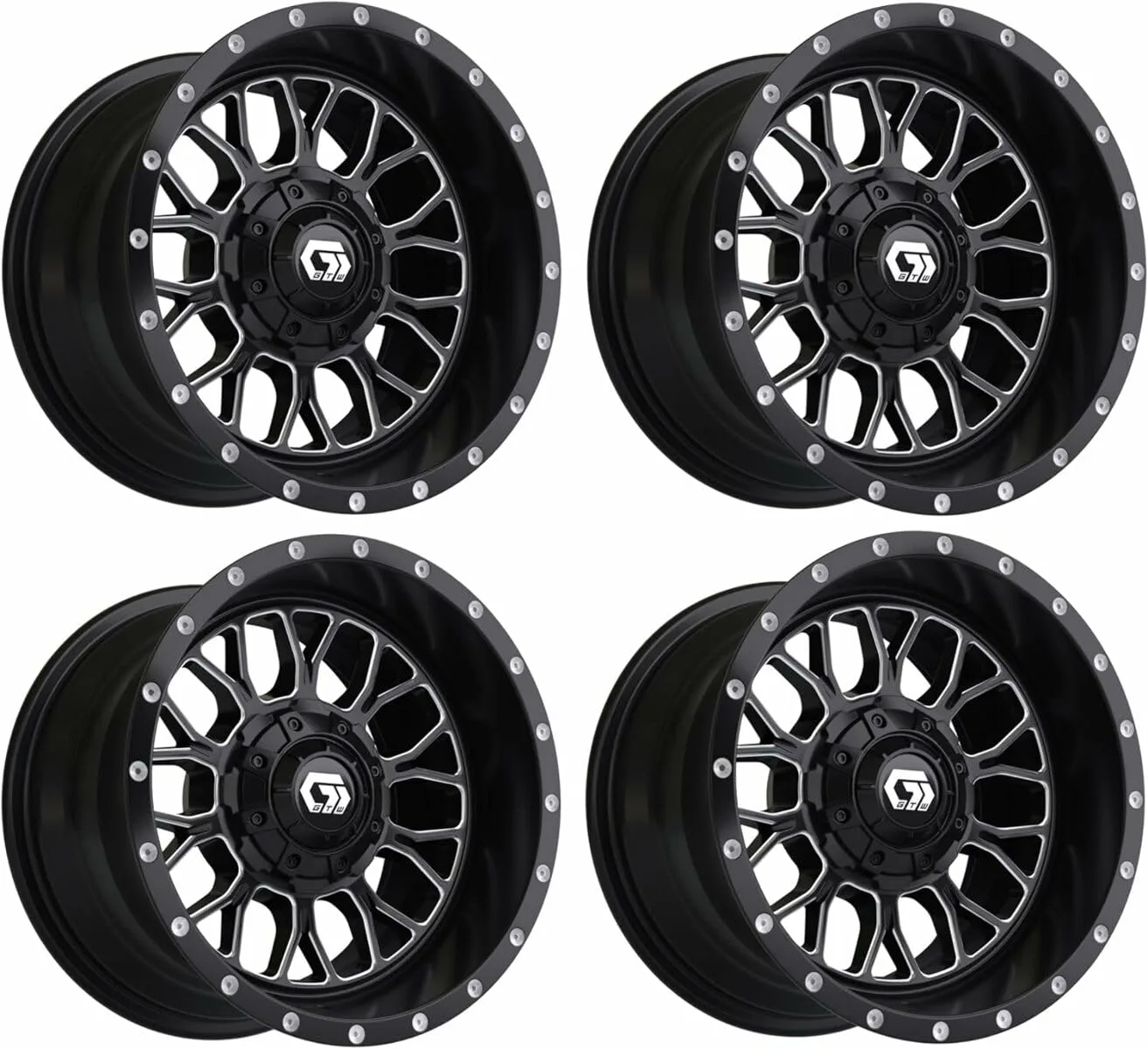 GTW Helix 12-Inch Golf Cart Wheel Set 19-342