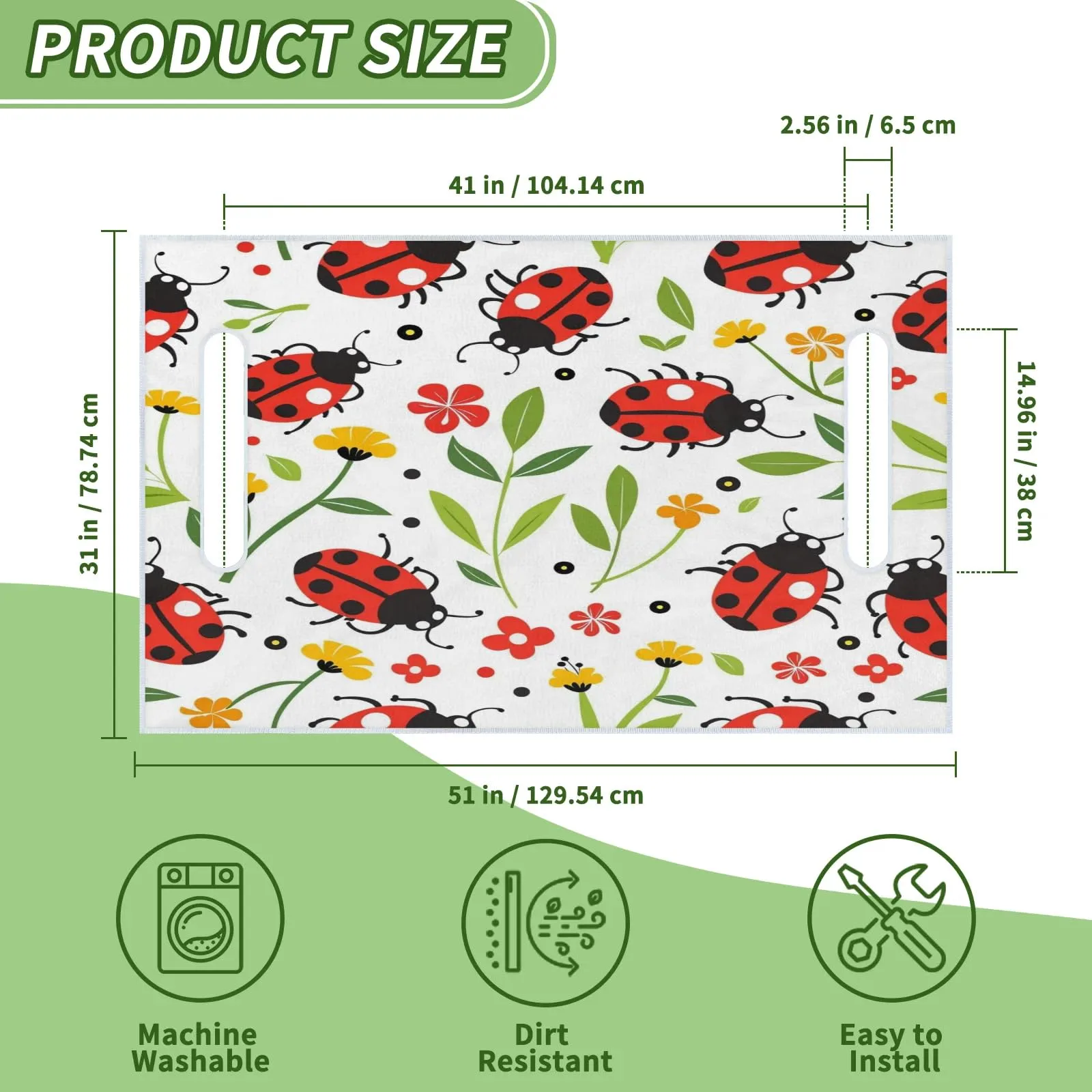 Tiveruda Golf Cart Seat Cover for Double Seats, 51 x 31 in image 2