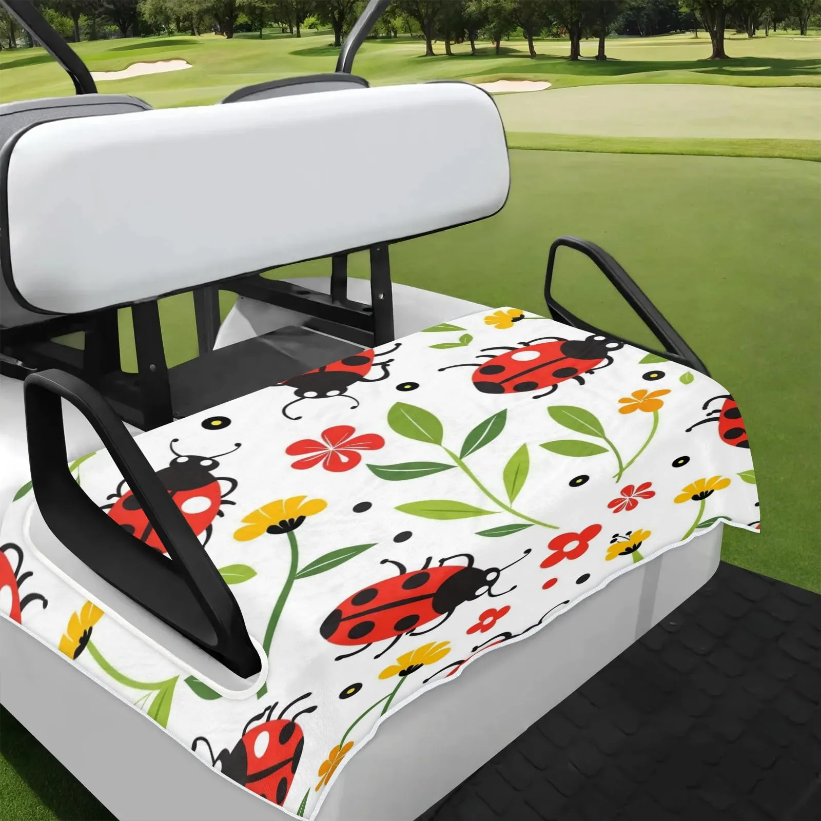 Tiveruda Golf Cart Seat Cover for Double Seats, 51 x 31 in