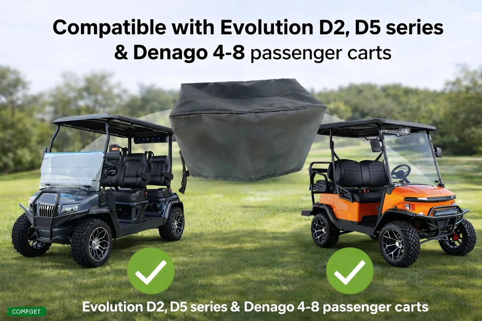 COMFGET C01 Touchscreen Cover for Evolution and Denago Carts image 2