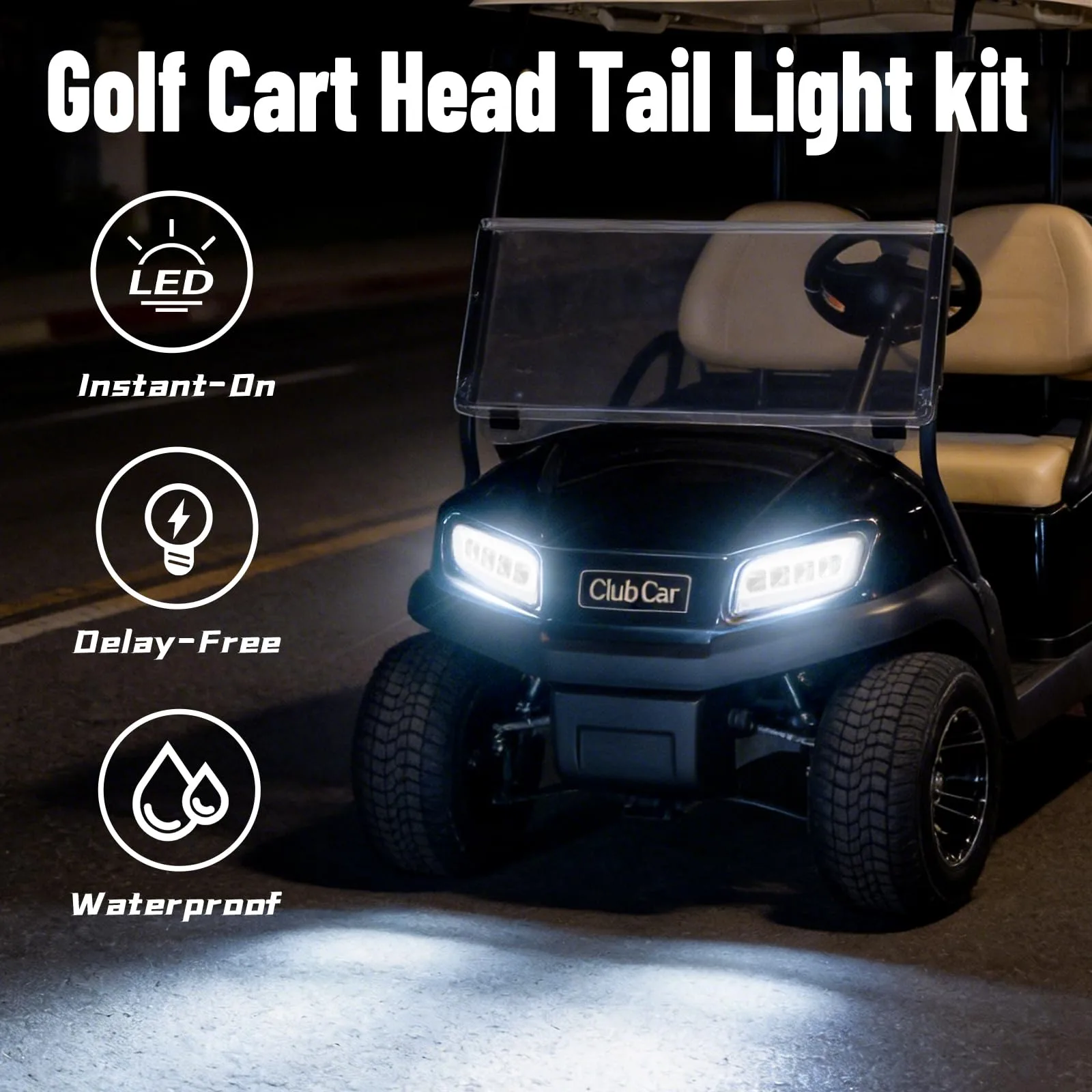 Shu-Ran LED Light Kit for Club Car Tempo Golf Cart image 3