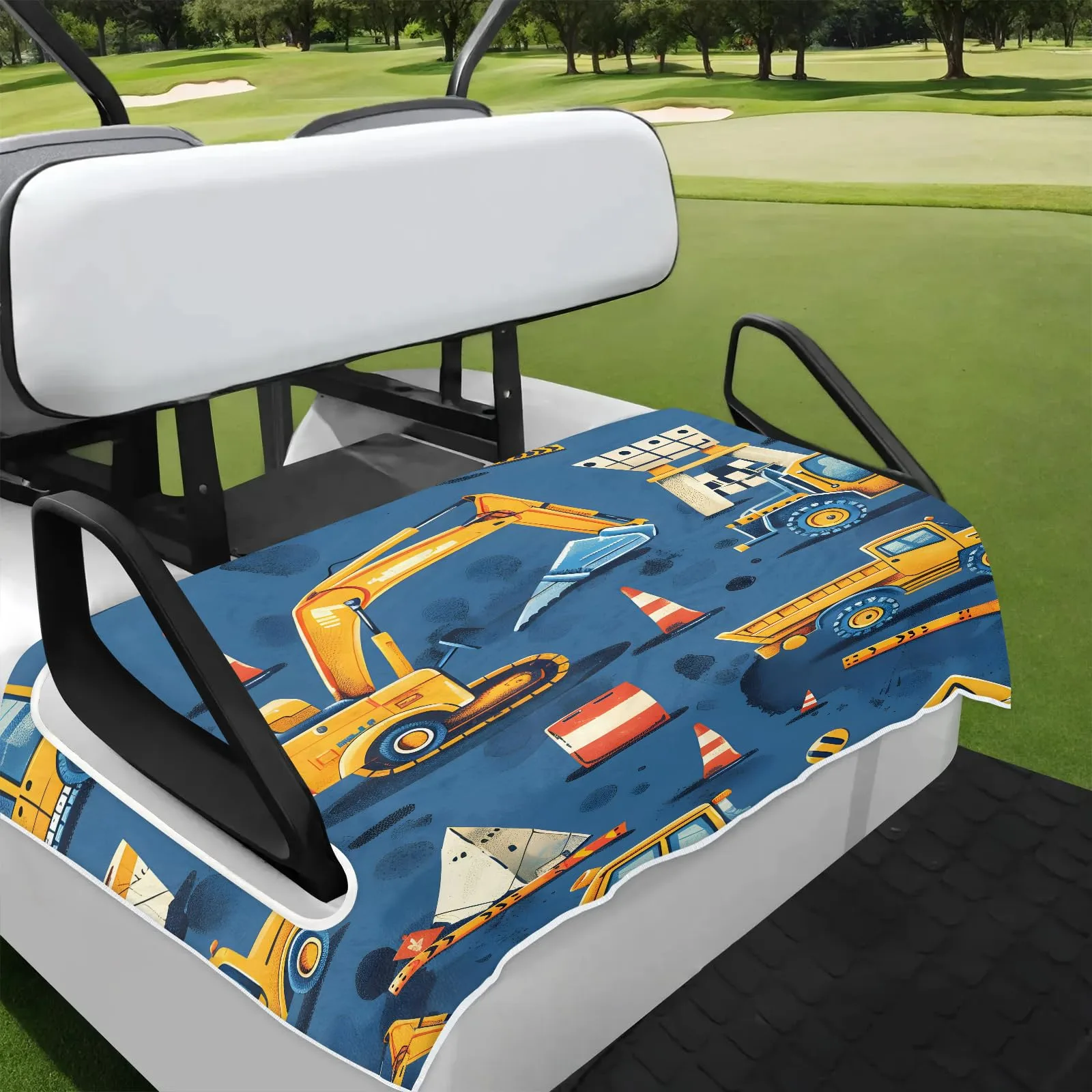 Tiveruda Golf Cart Seat Cover for Double Seats, 51 x 31 in