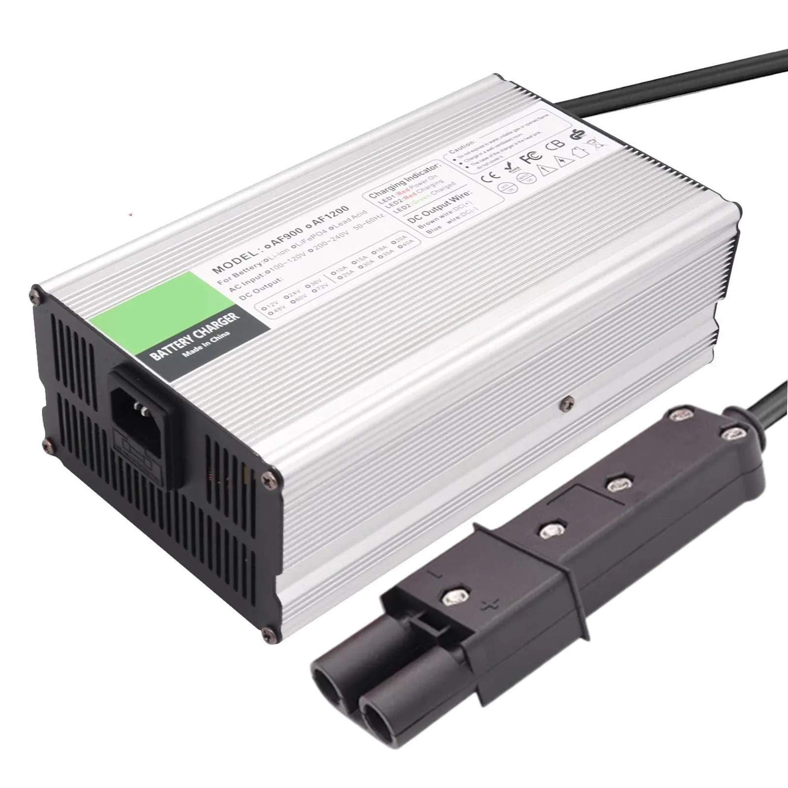 SFKLYU 48V 17A Golf Cart Battery Charger, 2-Pin Plug