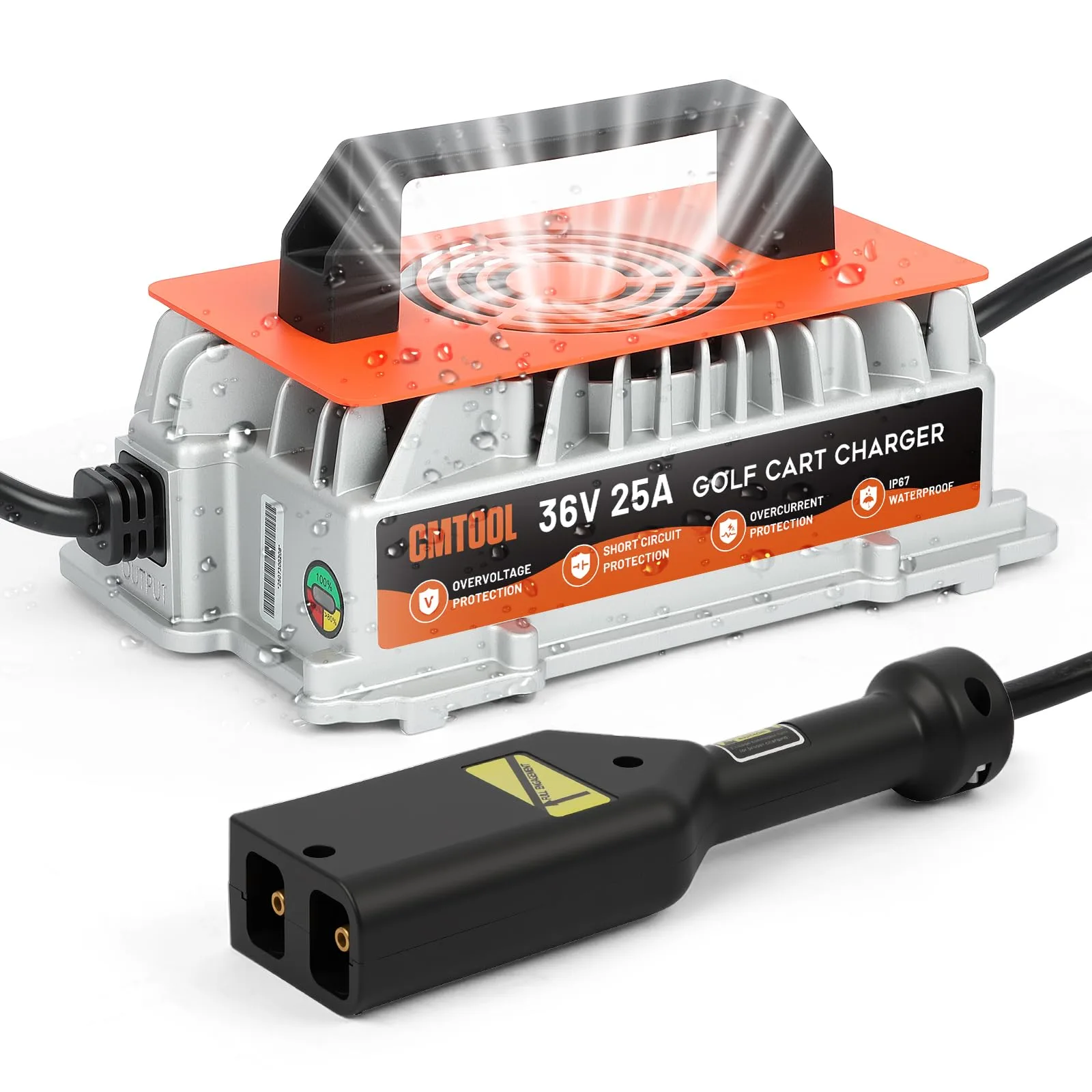 CMTOOL 36V 25A Charger for E-Z-GO TXT Golf Carts