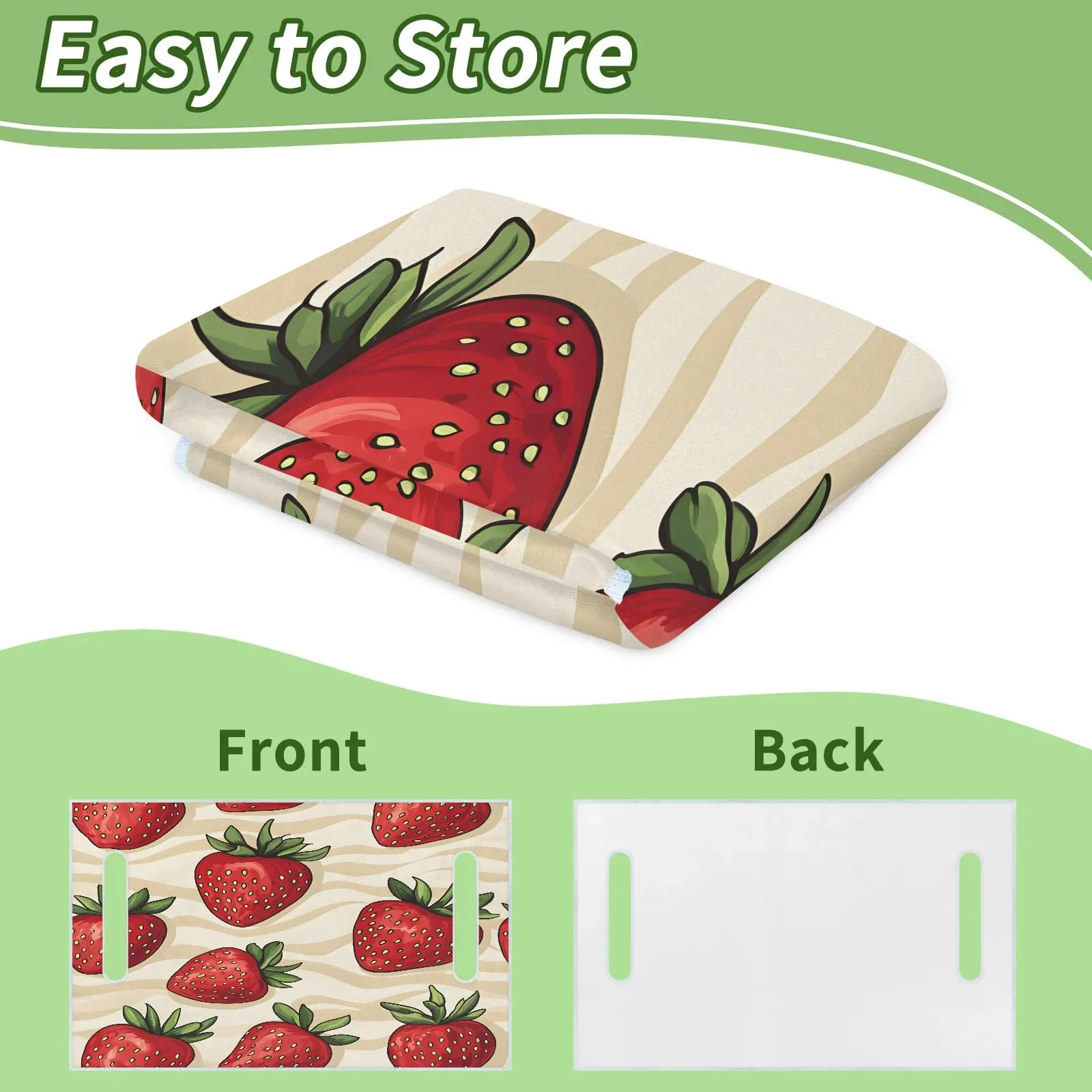 Tiveruda Strawberry Golf Cart Seat Cover for Double Seats image 4