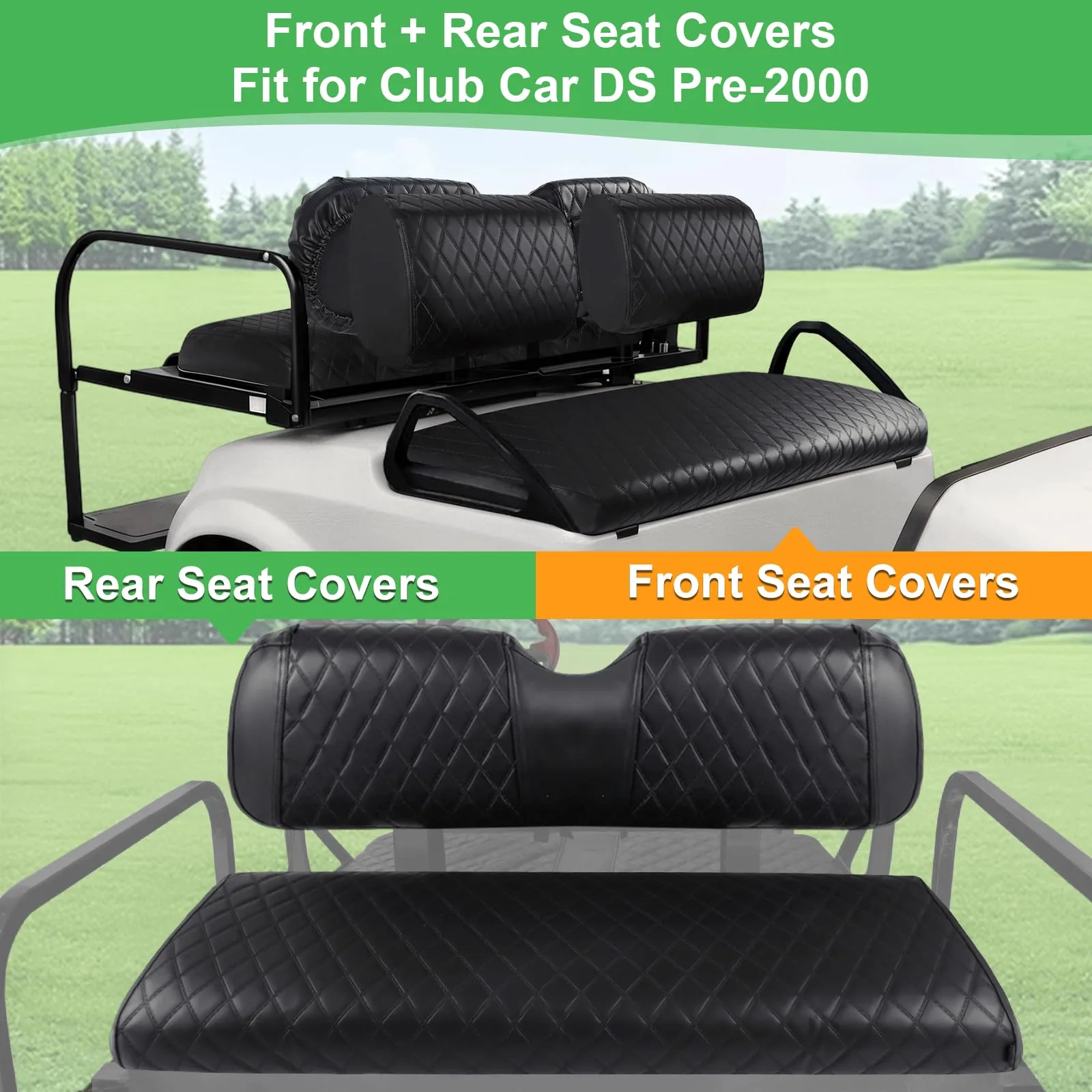 LEAPGOMAX Club Car DS Pre-2000 Seat Covers image 2
