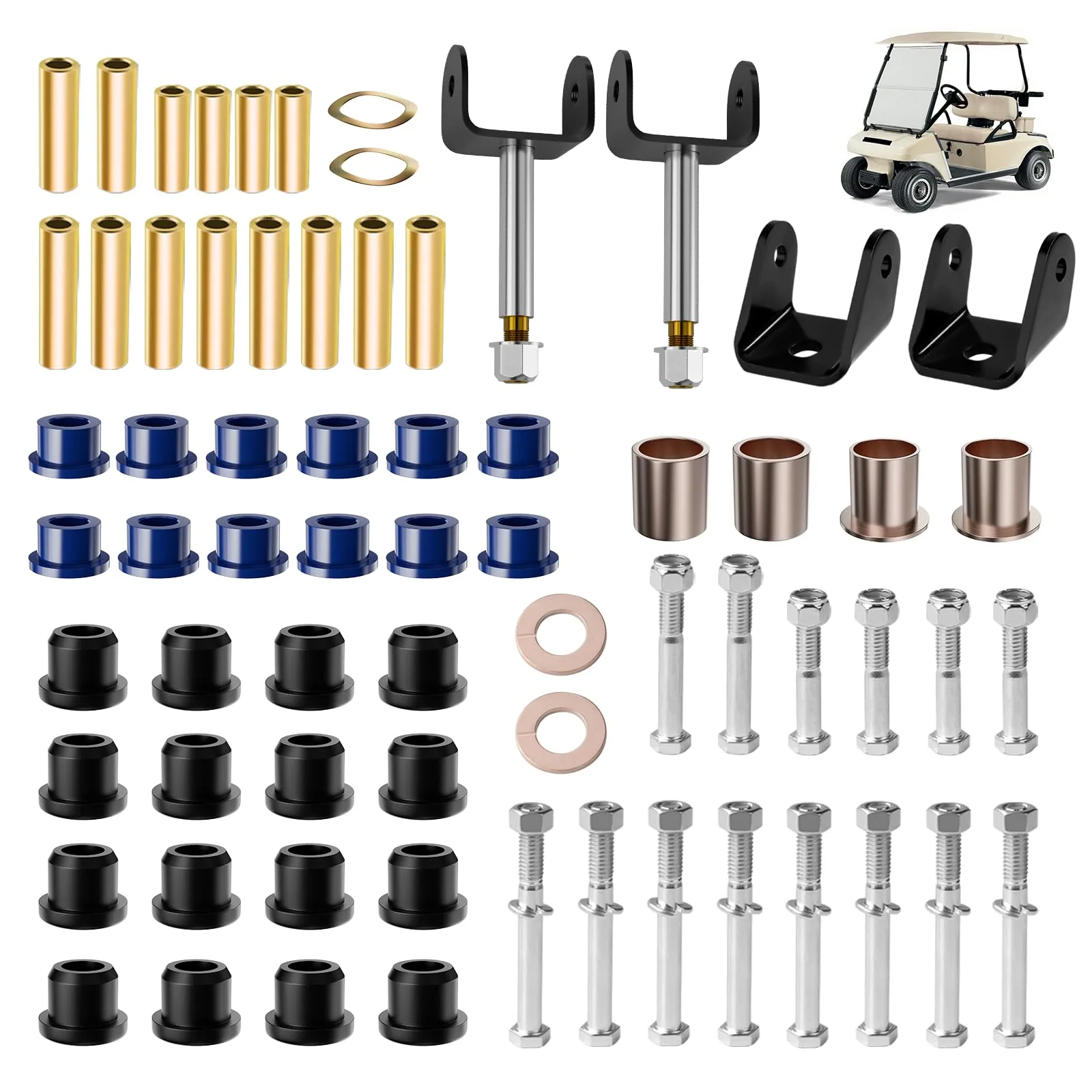 FIXHAWK Club Car DS Front End Bushing Kit, 1993-Up