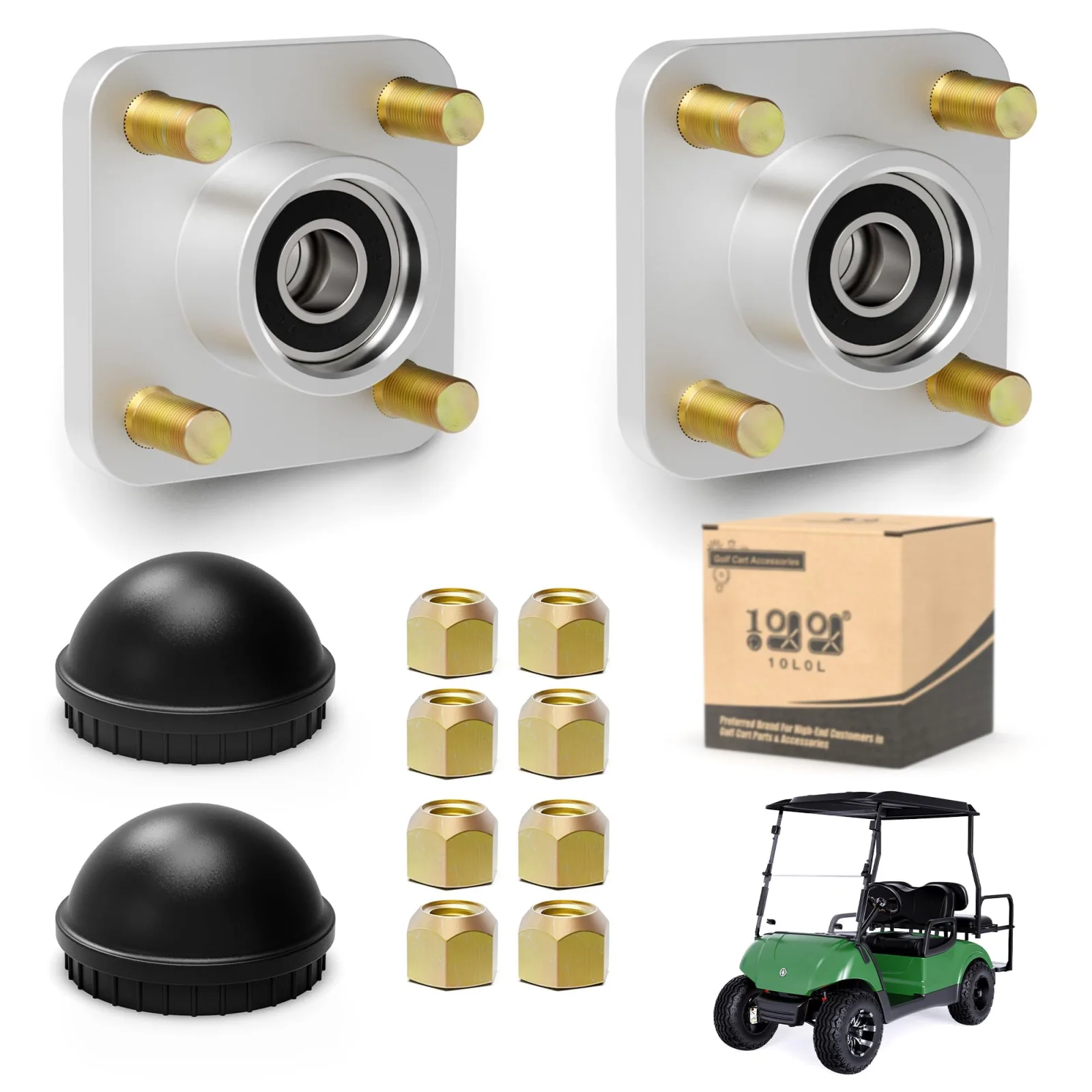 10L0L Front Wheel Hubs for Yamaha G2-G29 Golf Carts