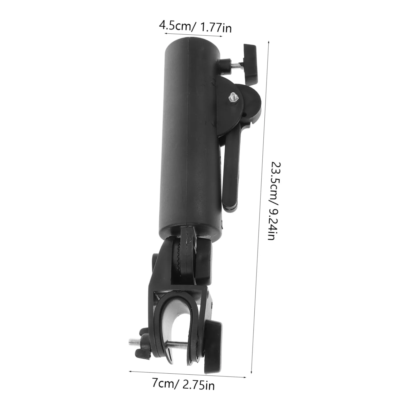 Anneome Adjustable Golf Umbrella Holder Clamp, Black ABS — 203409850JESM032S image 2