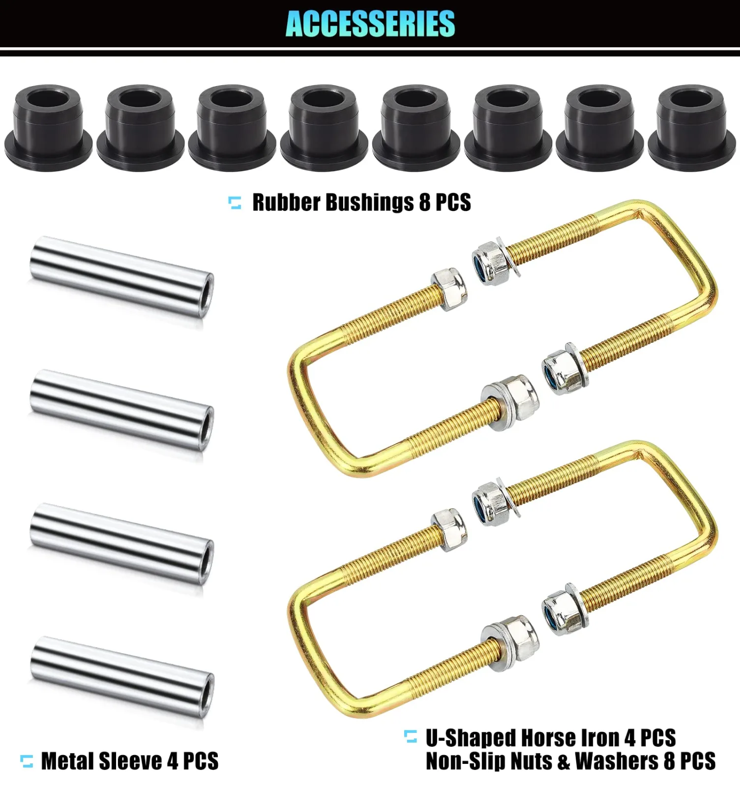Geggkake E-Z-GO TXT Rear Leaf Spring Bushing Kit image 4