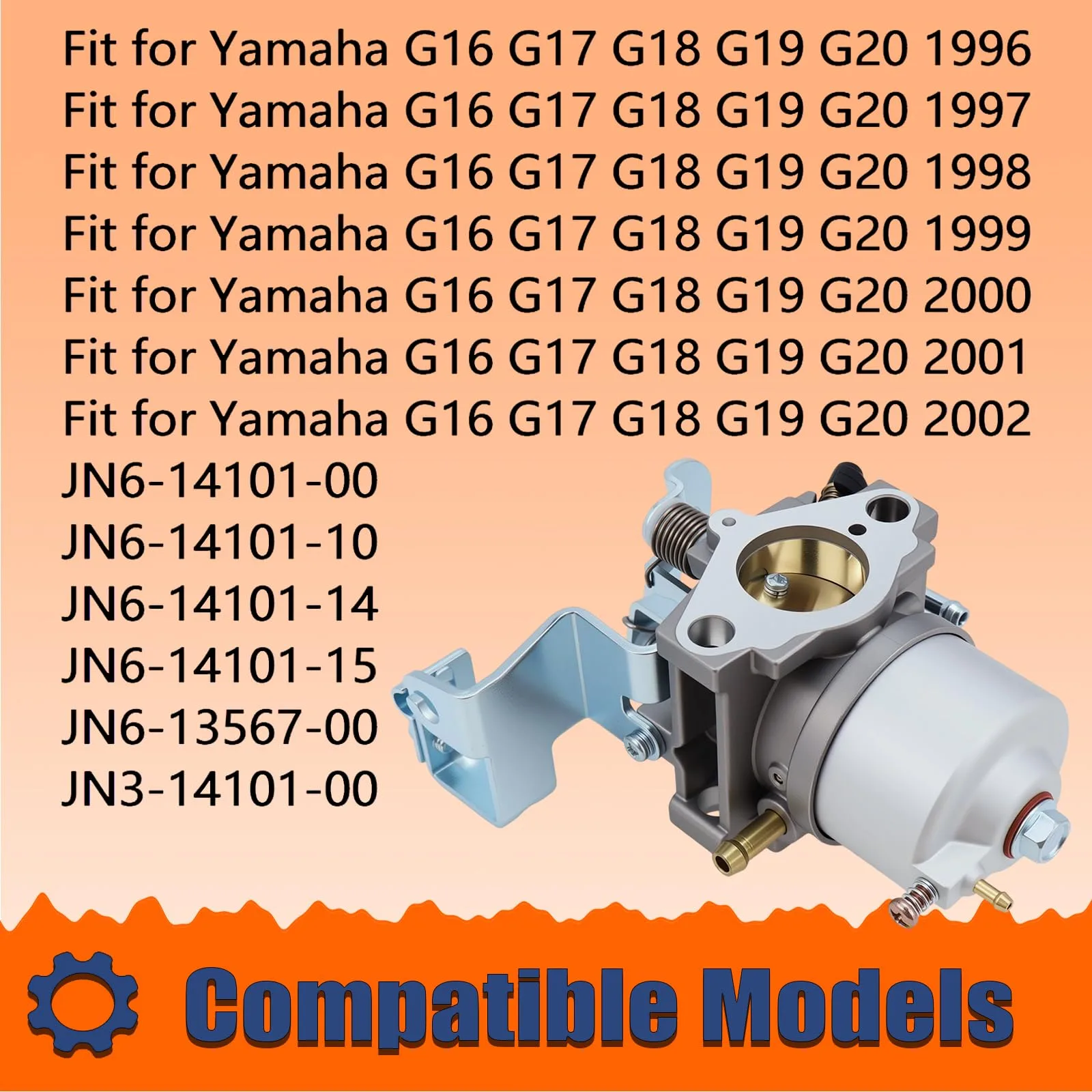 OUAKIKAN Carburetor Kit for Yamaha G16-G21 Golf Carts image 4