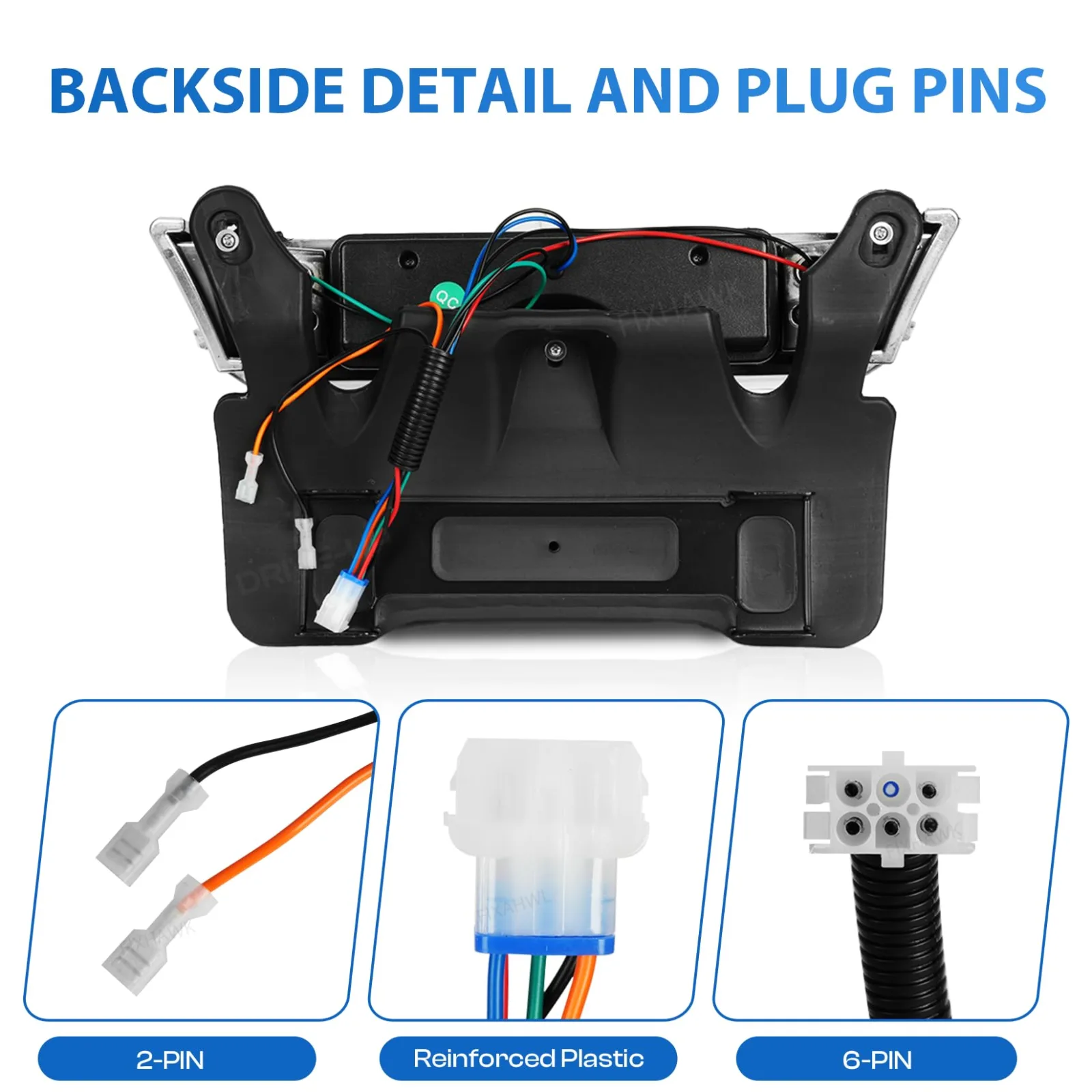 FIXHAWK Club Car Precedent LED Headlight Kit with Bumper image 4
