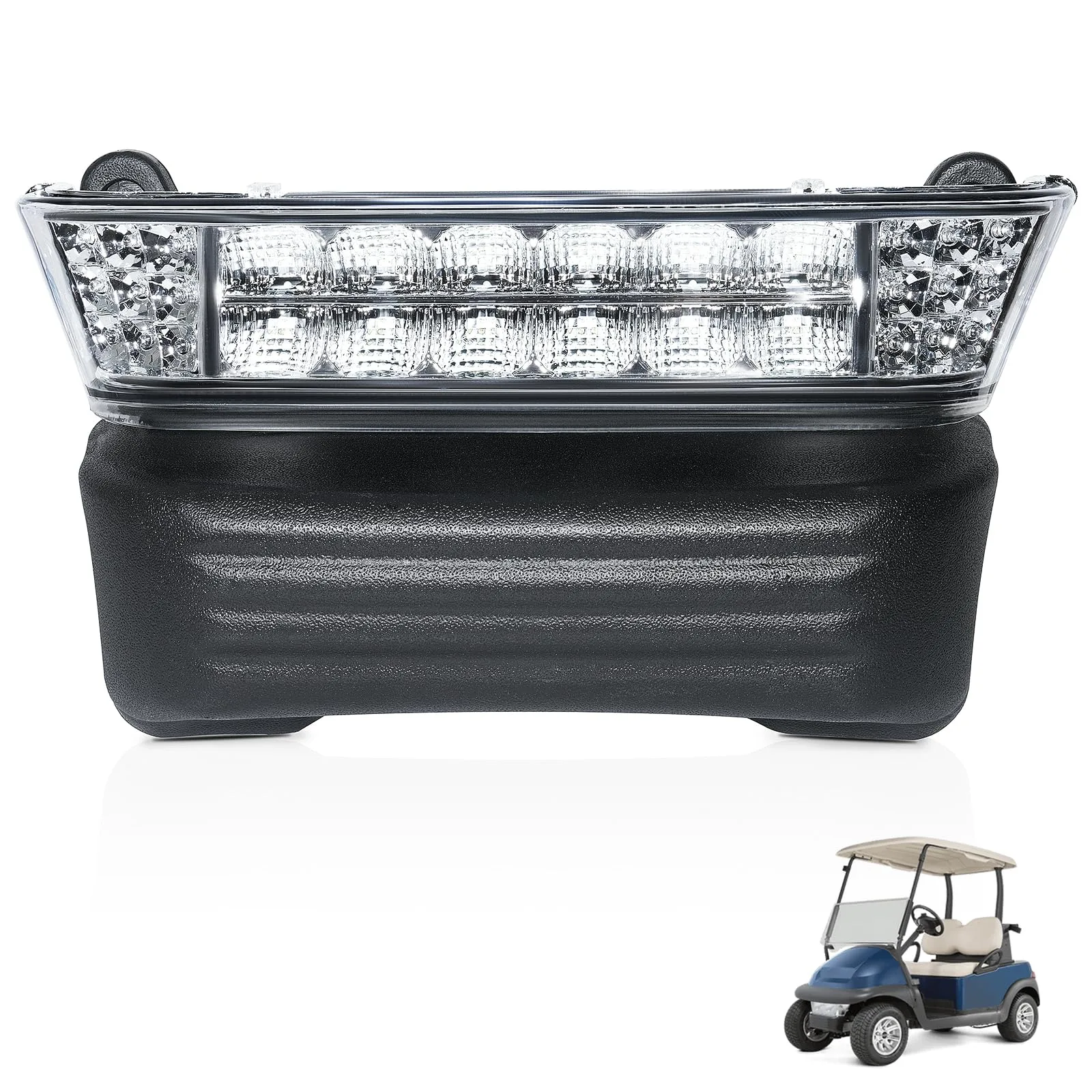 FIXHAWK Club Car Precedent LED Headlight Kit with Bumper