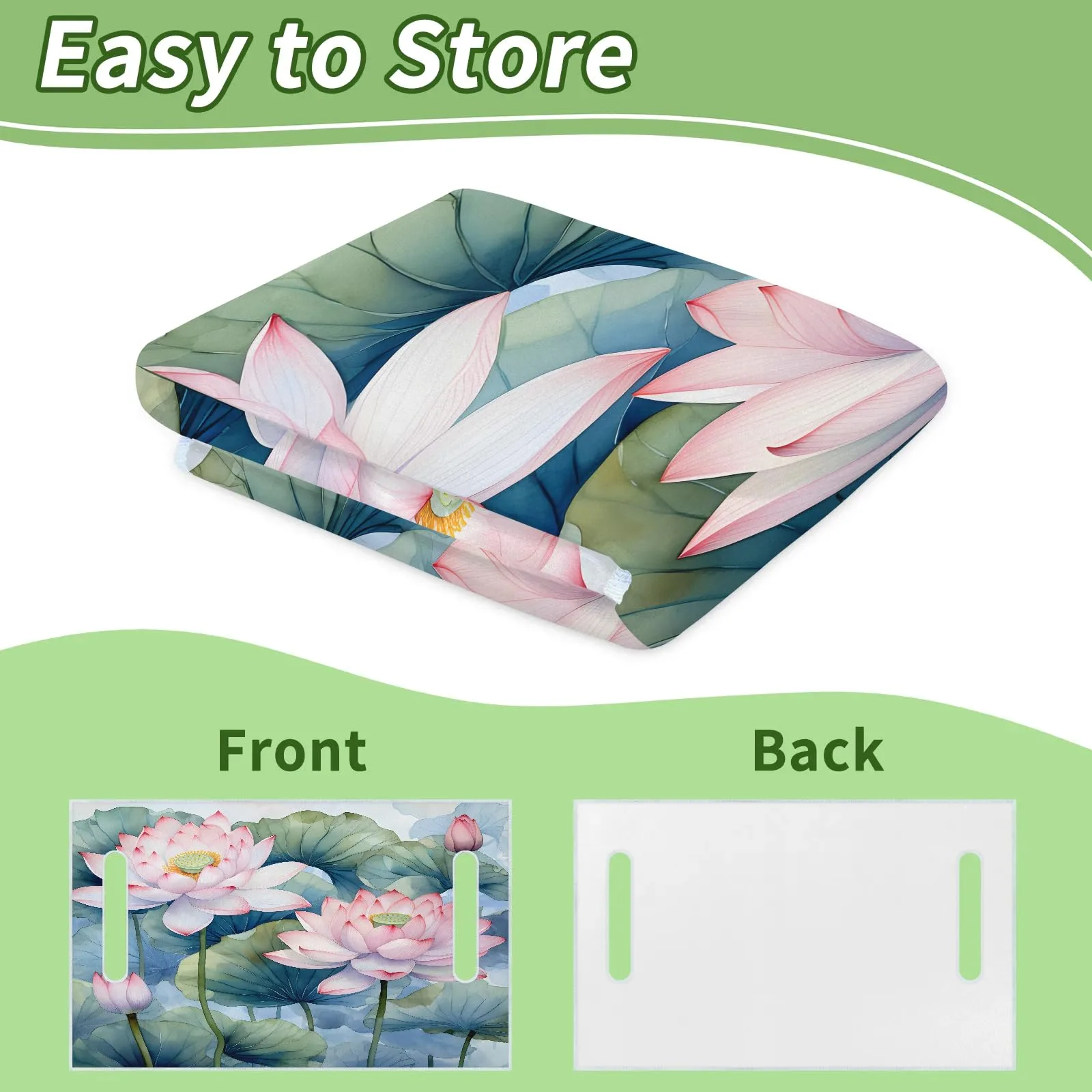 Tiveruda Lotus Flower Golf Cart Seat Cover 51 x 31 in image 4