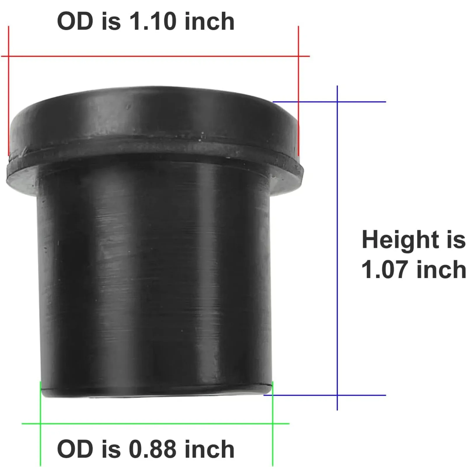 Huskey Rear Leaf Spring Bushing Kit for E-Z-GO TXT image 4
