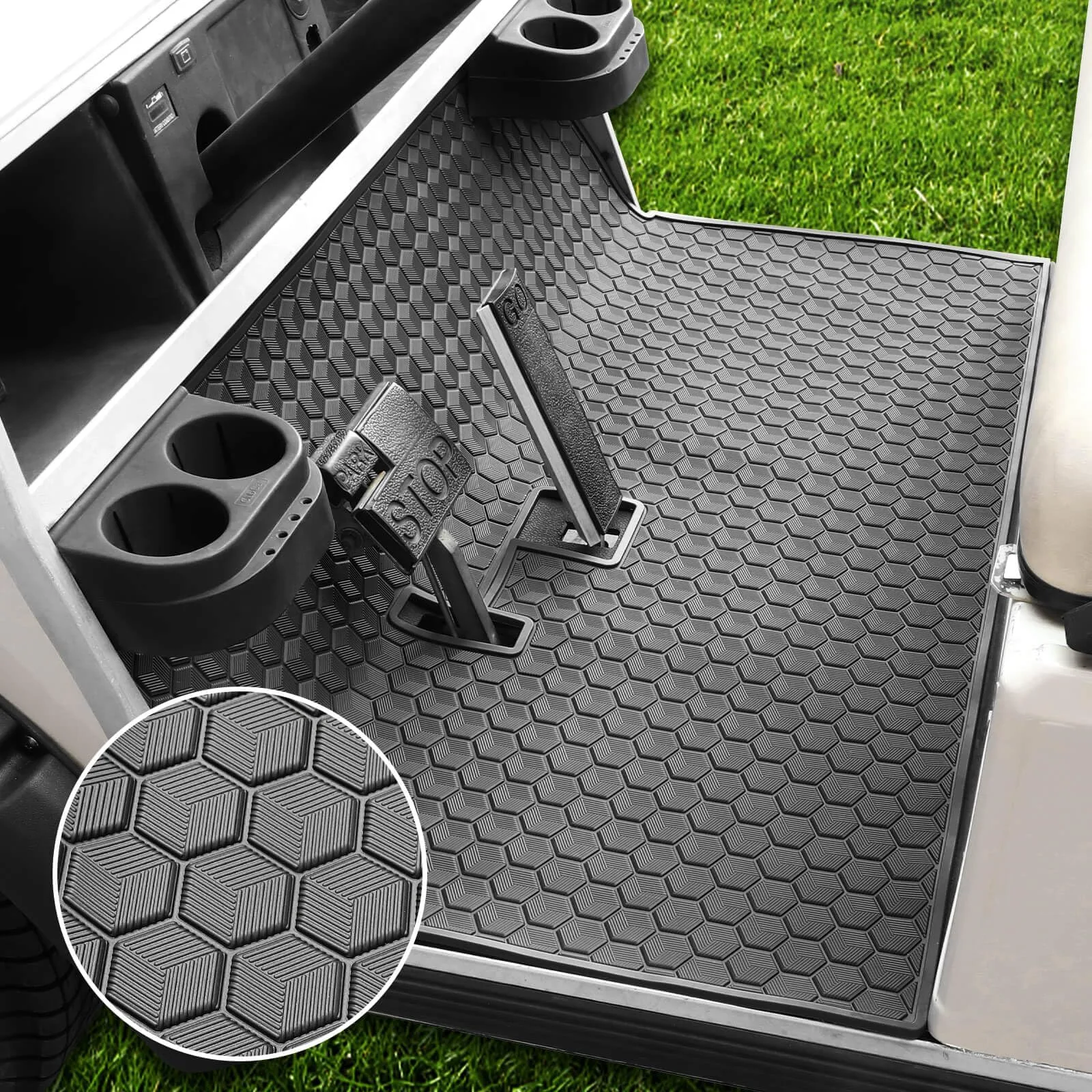 LEAPGOMAX Floor Mat for Club Car DS, Villager