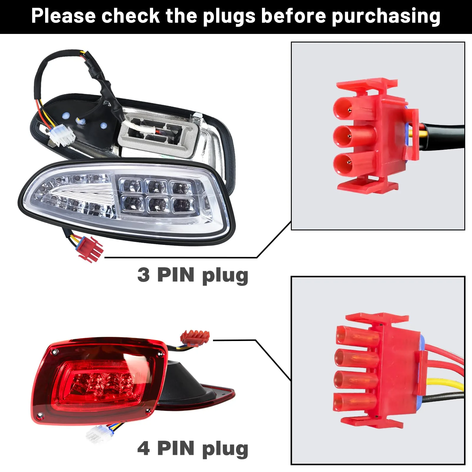 Orle Oko ERD2016+ Deluxe Light Kit for E-Z-GO RXV (2016+) image 3