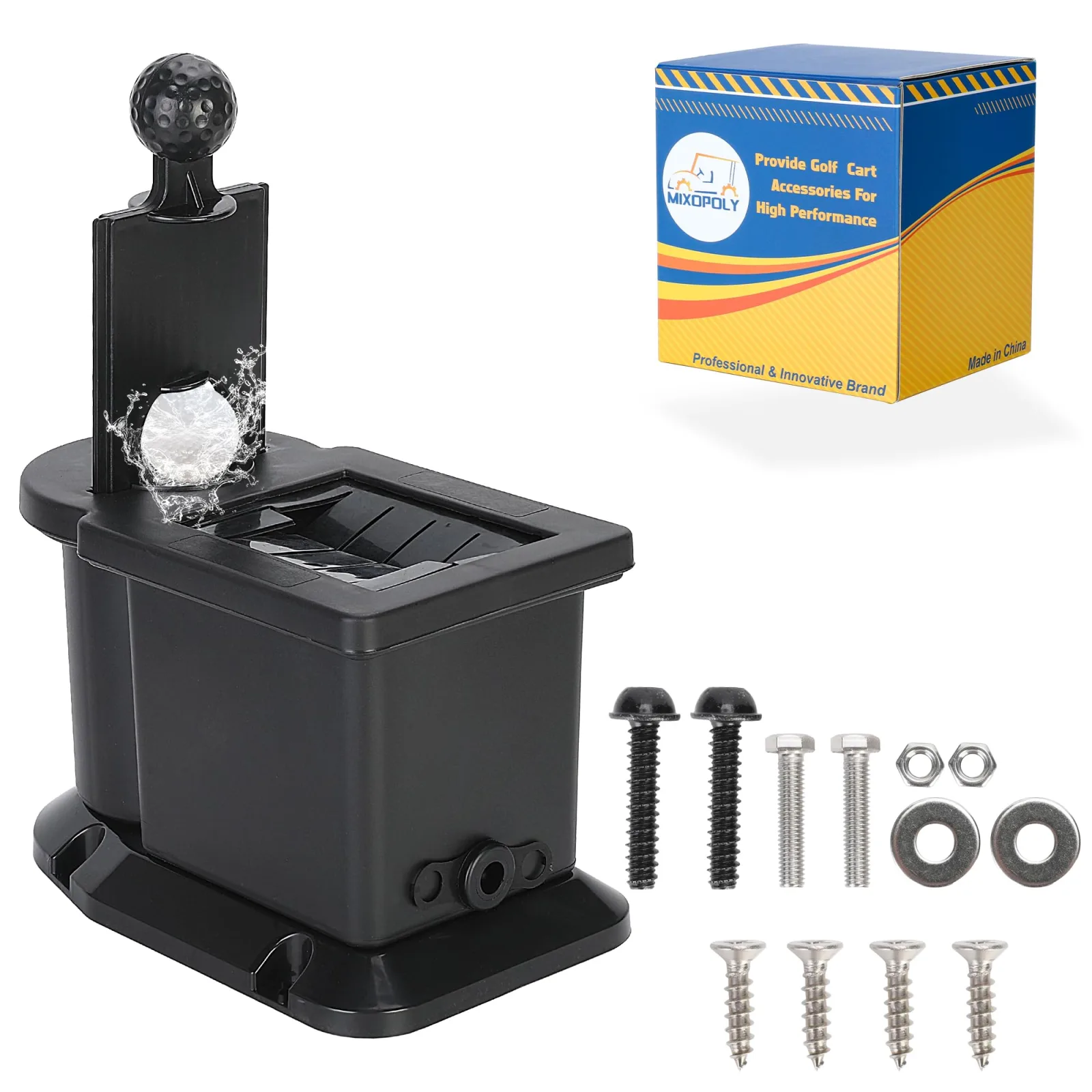 Mixopoly Golf Cart Club Cleaner and Ball Washer Kit