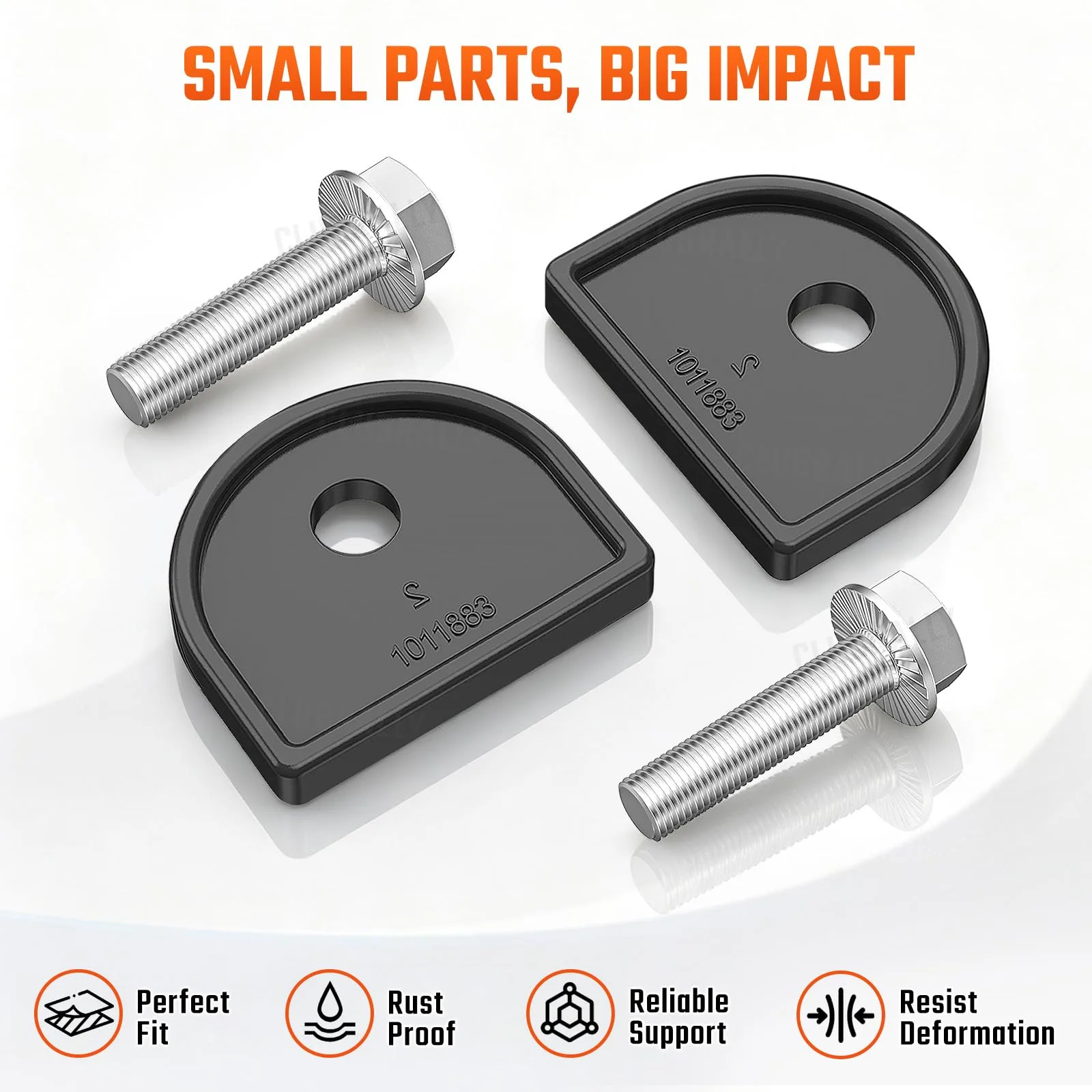 CLUBRALLY Club Car DS Front Strut Mount Pad Kit image 4
