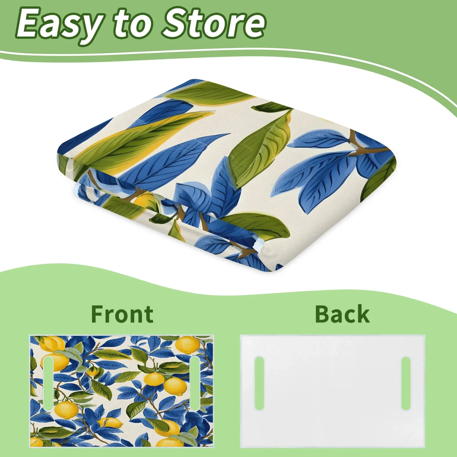 Tiveruda Lemon Golf Cart Seat Cover, 51 x 31 in image 4