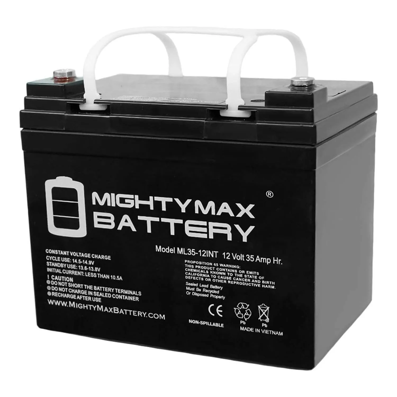 Mighty Max ML35-12INT733 12V 35Ah Golf Cart Battery
