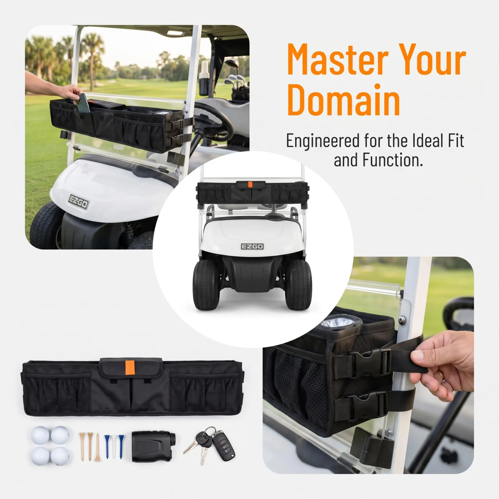 Generic Golf Cart Front Storage Tray Organizer CQSN-0001 image 3