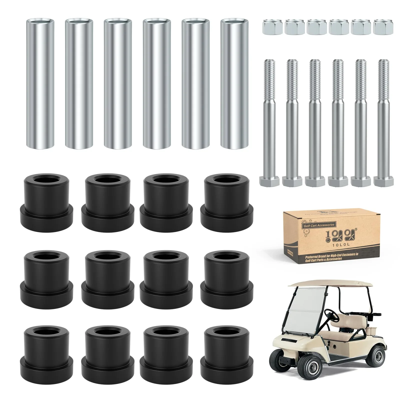 10L0L Rear Suspension Bushing Kit for Club Car DS 1981+