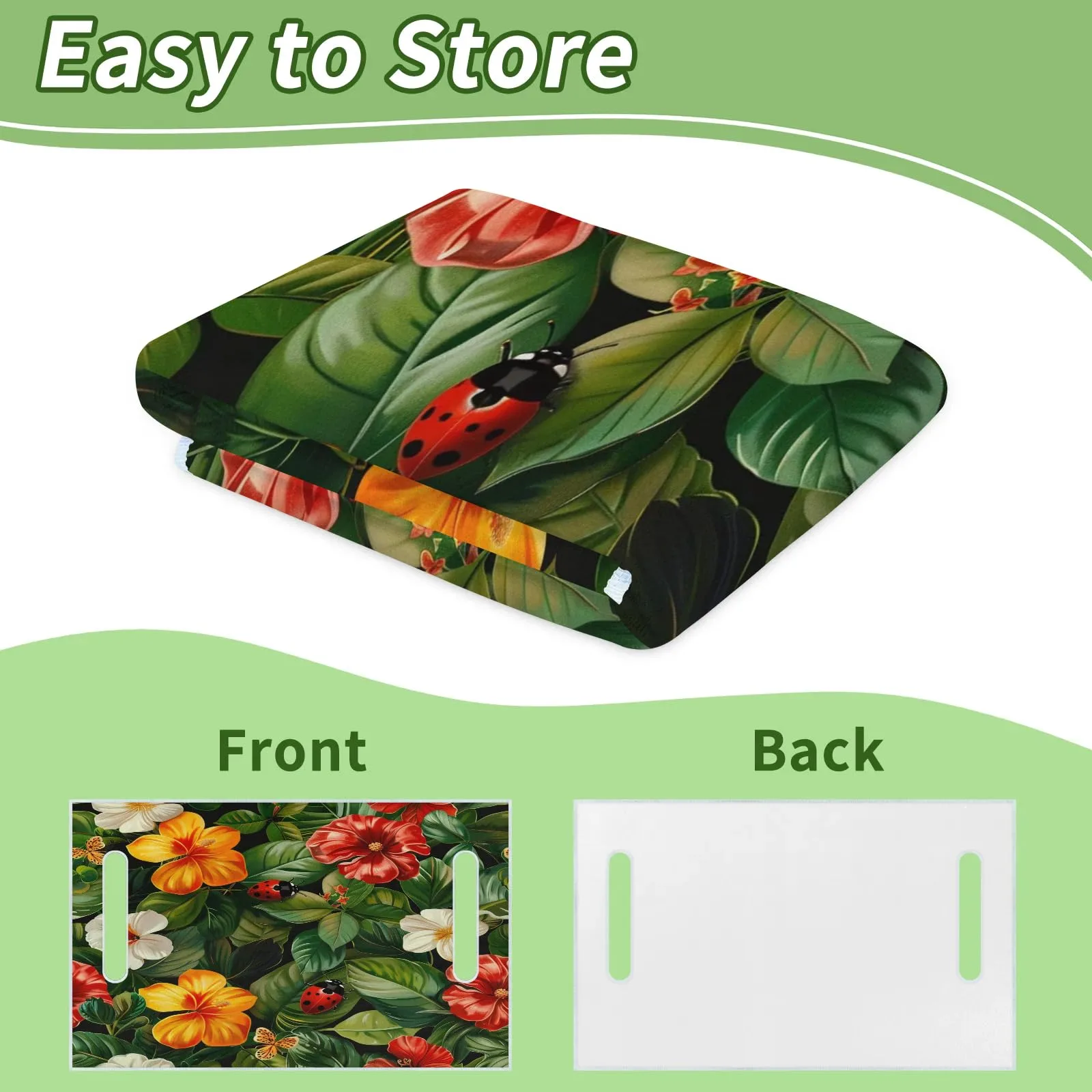 Tiveruda Tropical Floral Golf Cart Seat Cover 51 x 31 in image 4