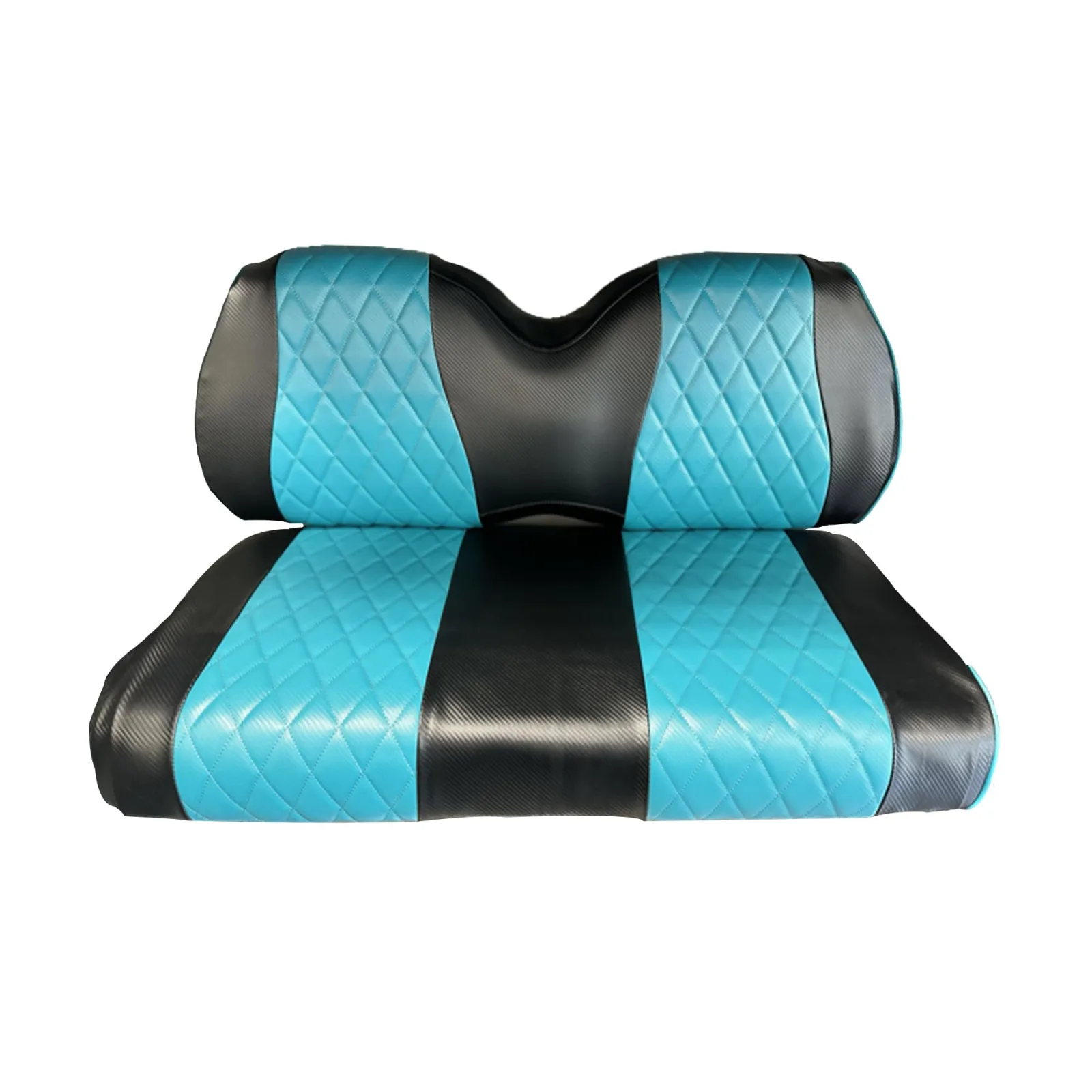 A-2-Z Golf Cart Seat Cover 1/50VIAFS Black/Teal