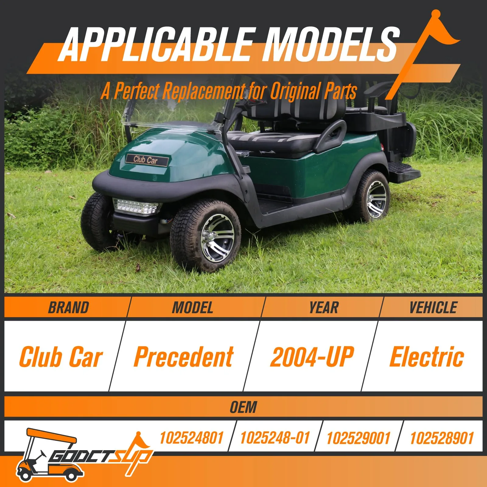 GODCTSUP Club Car Precedent LED Light Kit 2004-Up image 4