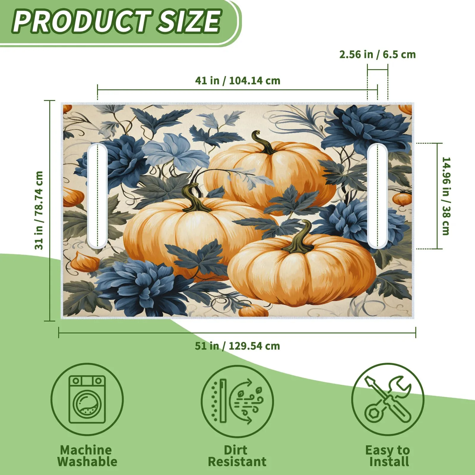 Tiveruda Halloween Pumpkin Golf Cart Seat Cover image 2