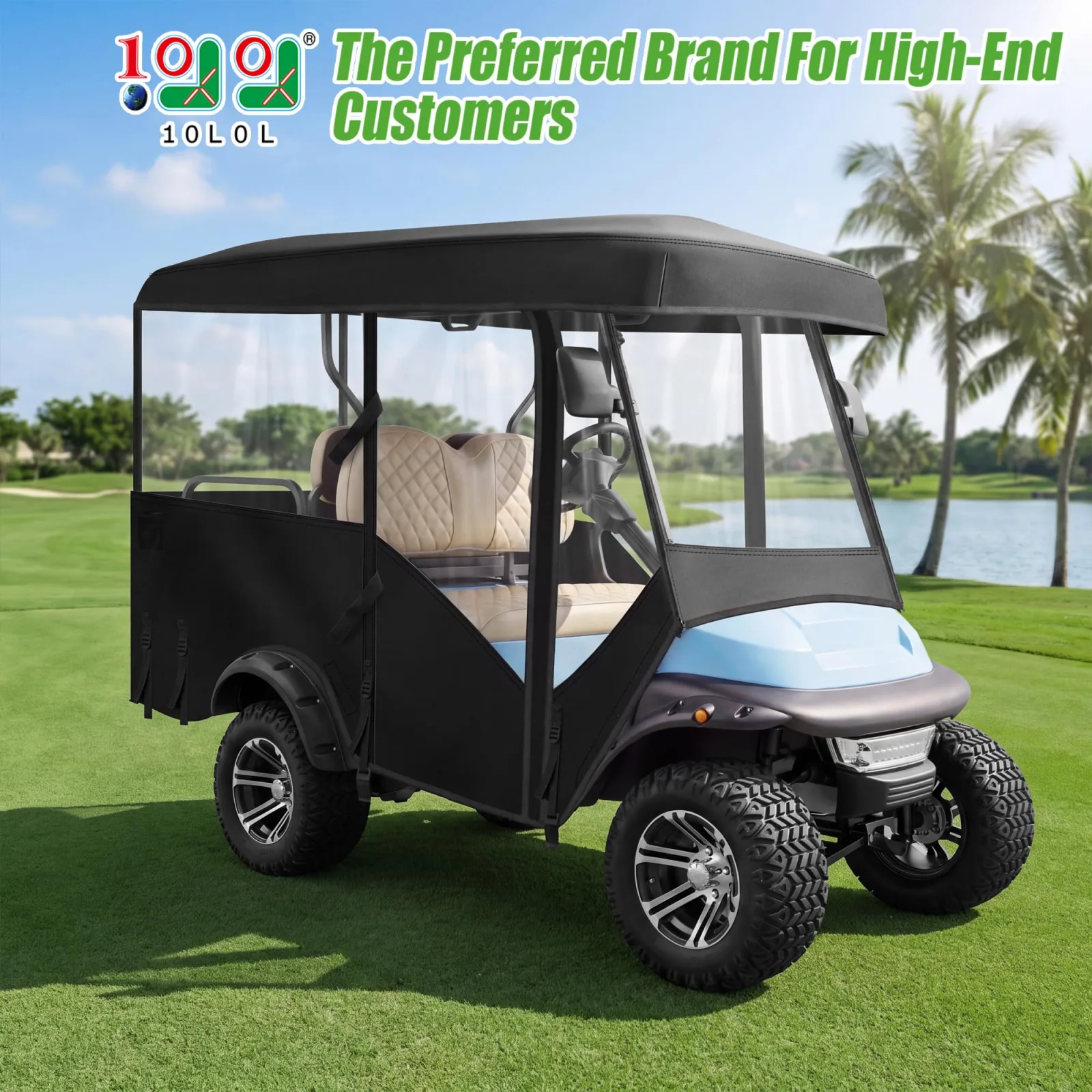 10L0L ACC-F55-L-SZ 2+2 Golf Cart Enclosure image 2