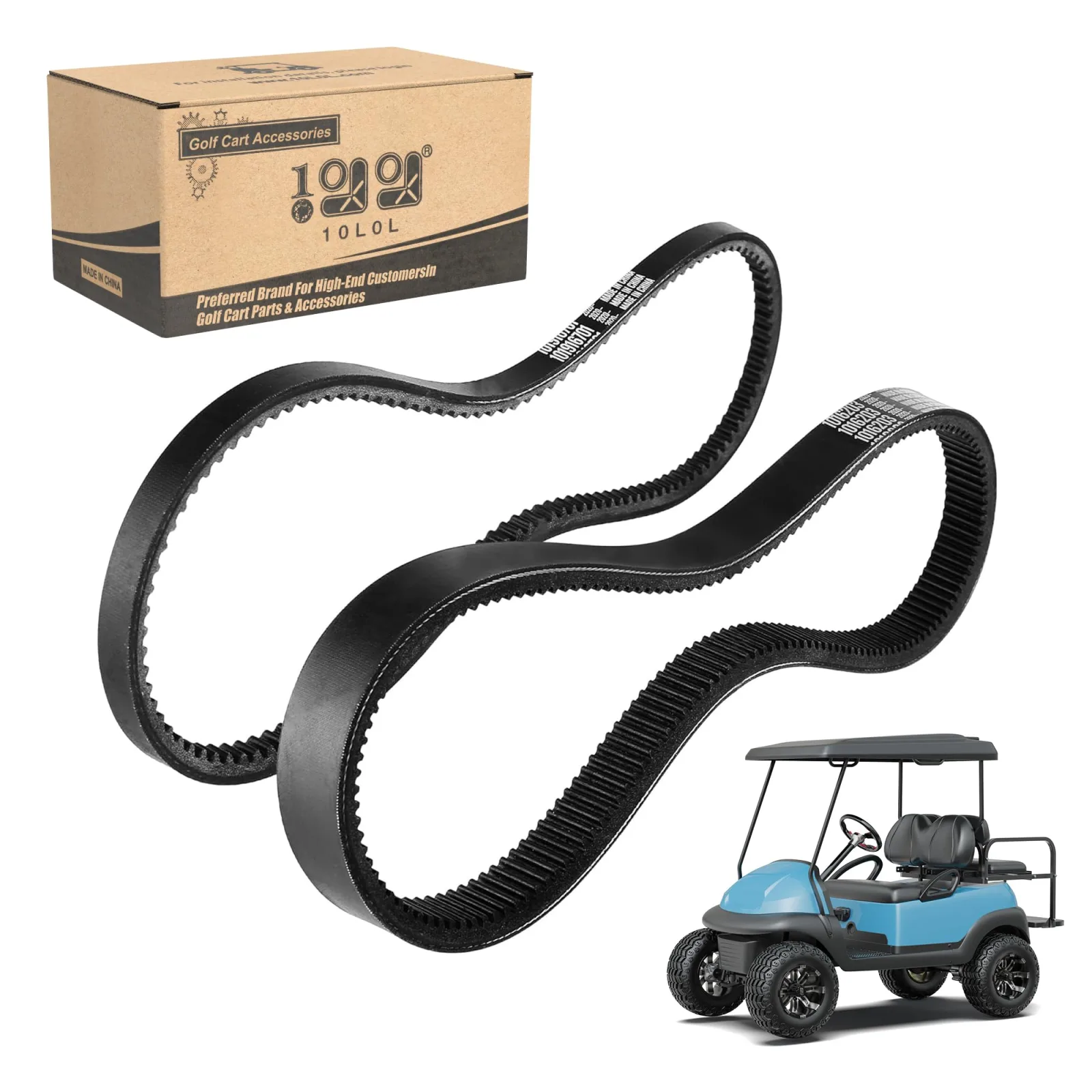 10L0L Club Car Drive and Starter Generator Belt Kit