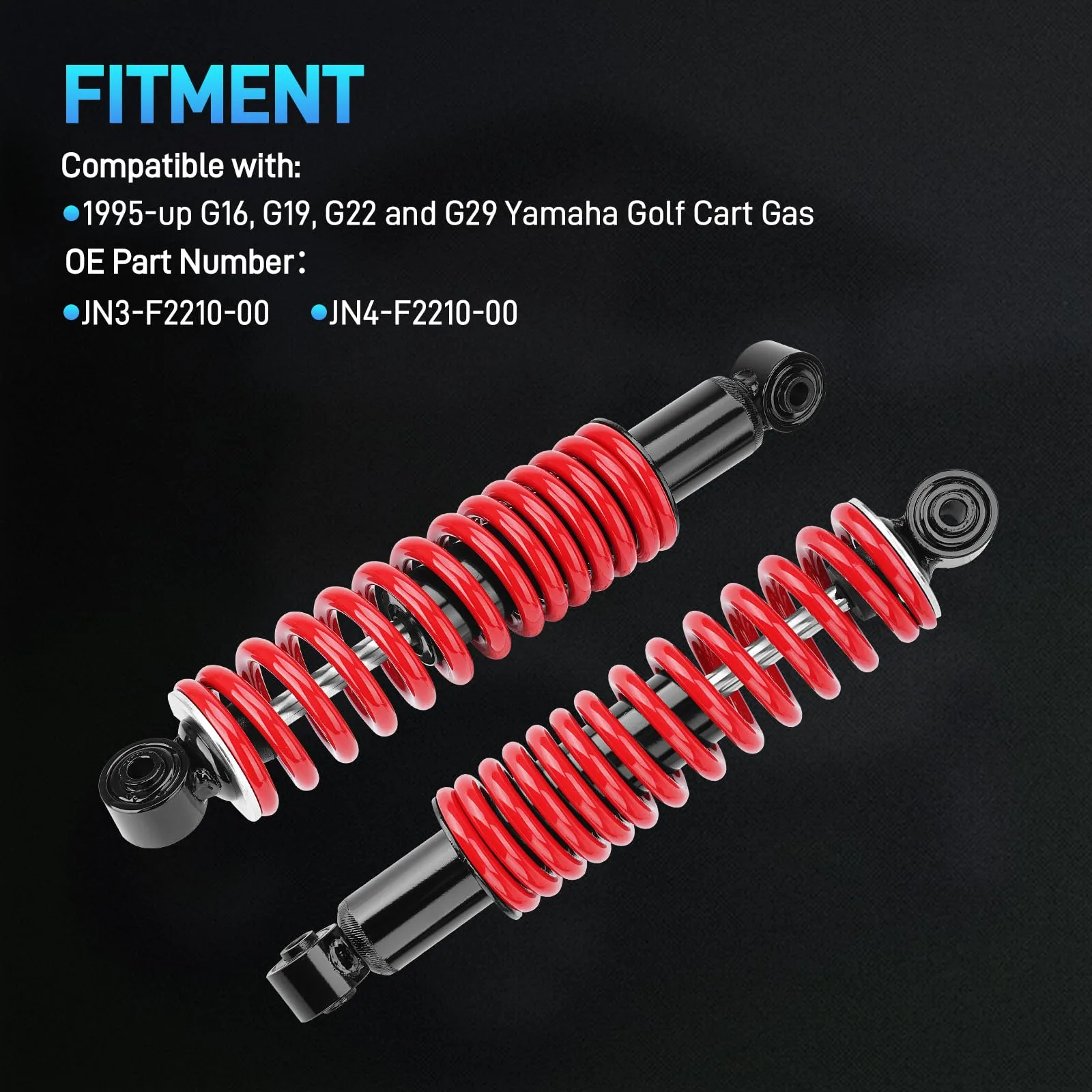 JURPLIX Rear Heavy-Duty Shock Absorber JN3-F2210-00 for Yamaha G16/G19/G22/G29 (1995+) image 2