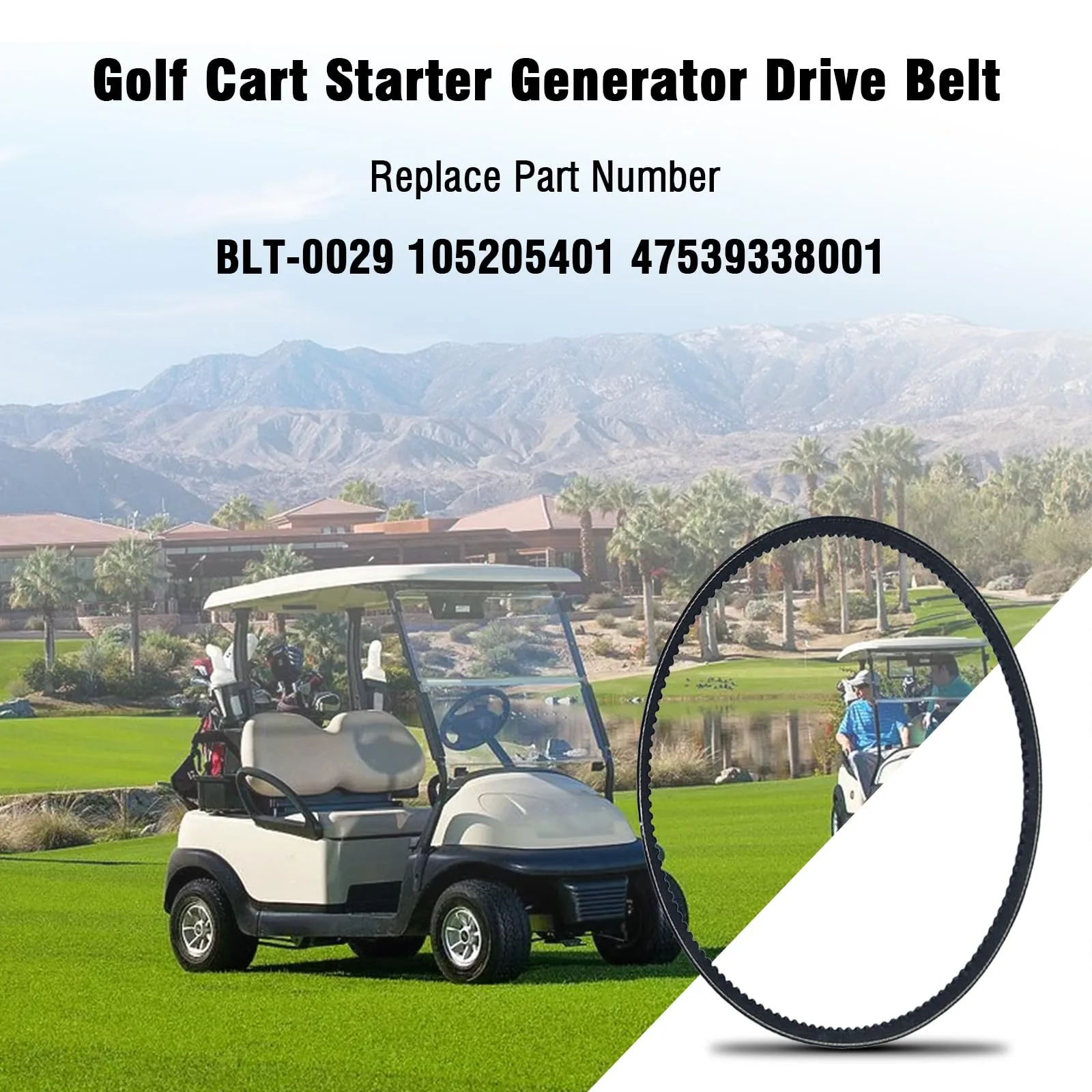 wfsulee Club Car Starter-Generator Drive Belt BLT-0029 image 2
