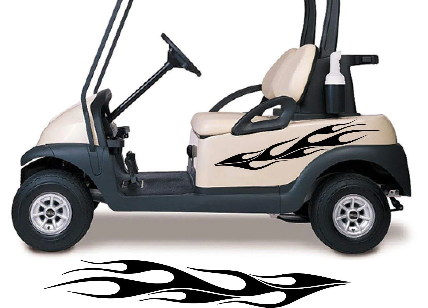 StickerChef GCA1223 Black Golf Cart Decals