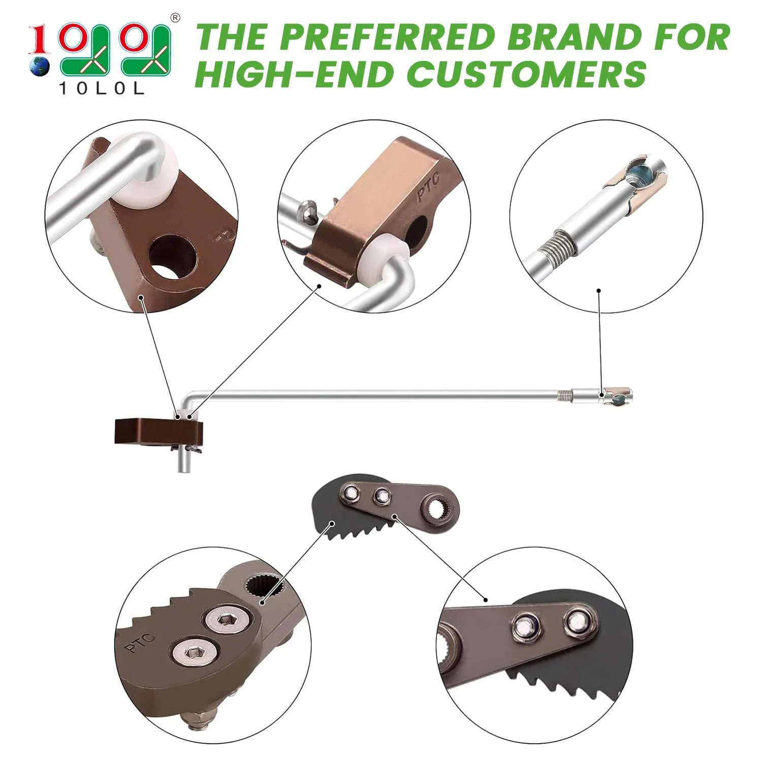 10L0L Park Brake Latch Kit for Club Car DS and Carryall image 2