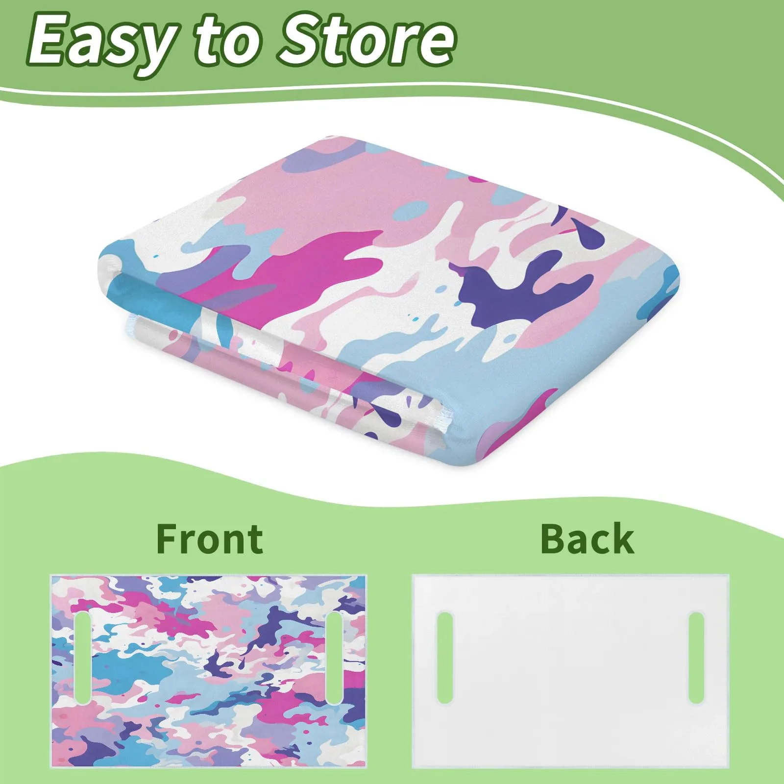 Tiveruda Pink Camouflage Golf Cart Seat Cover 51" x 31" image 4