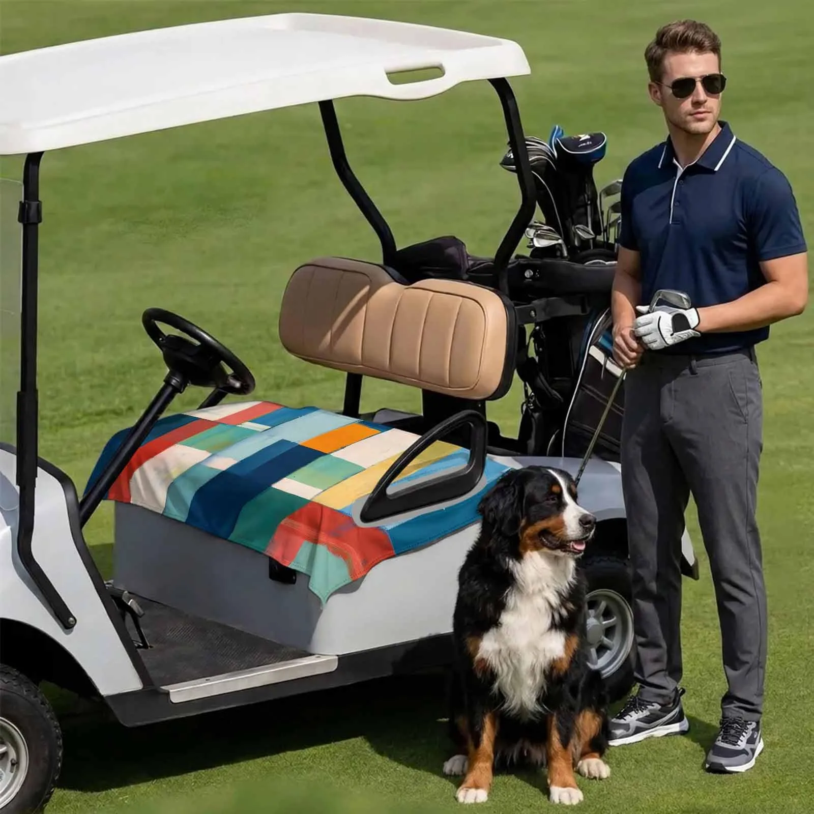 DecorLovee Golf Cart Seat Cover, 51 x 31 in, DLE202606101781062736278019813 image 3