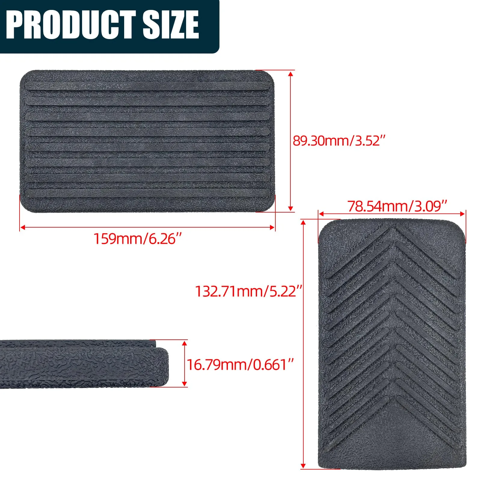 HANQIMOTO E-Z-GO RXV Brake and Accelerator Pedal Covers image 2